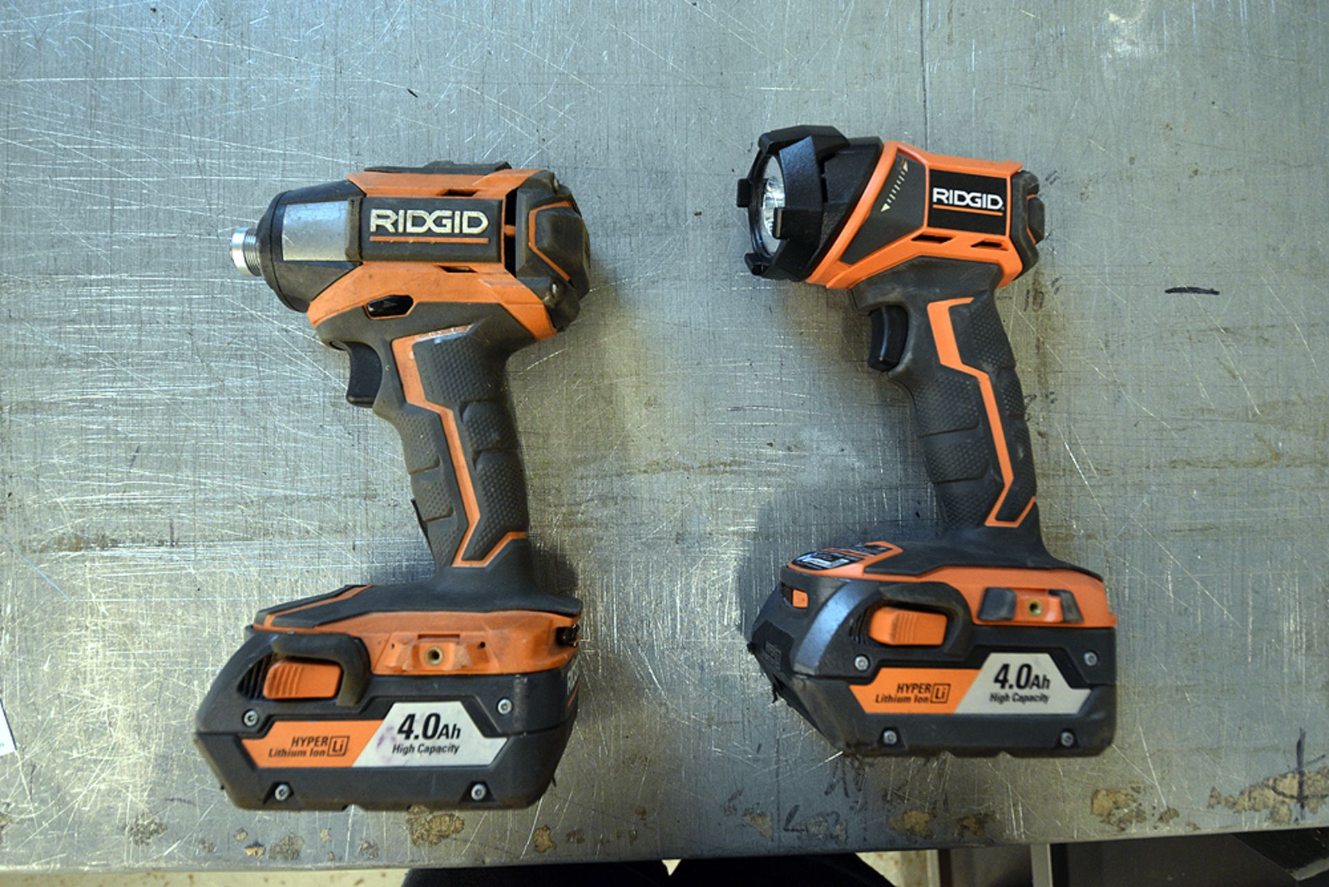 Ridgid Impact Drill and Flashlight