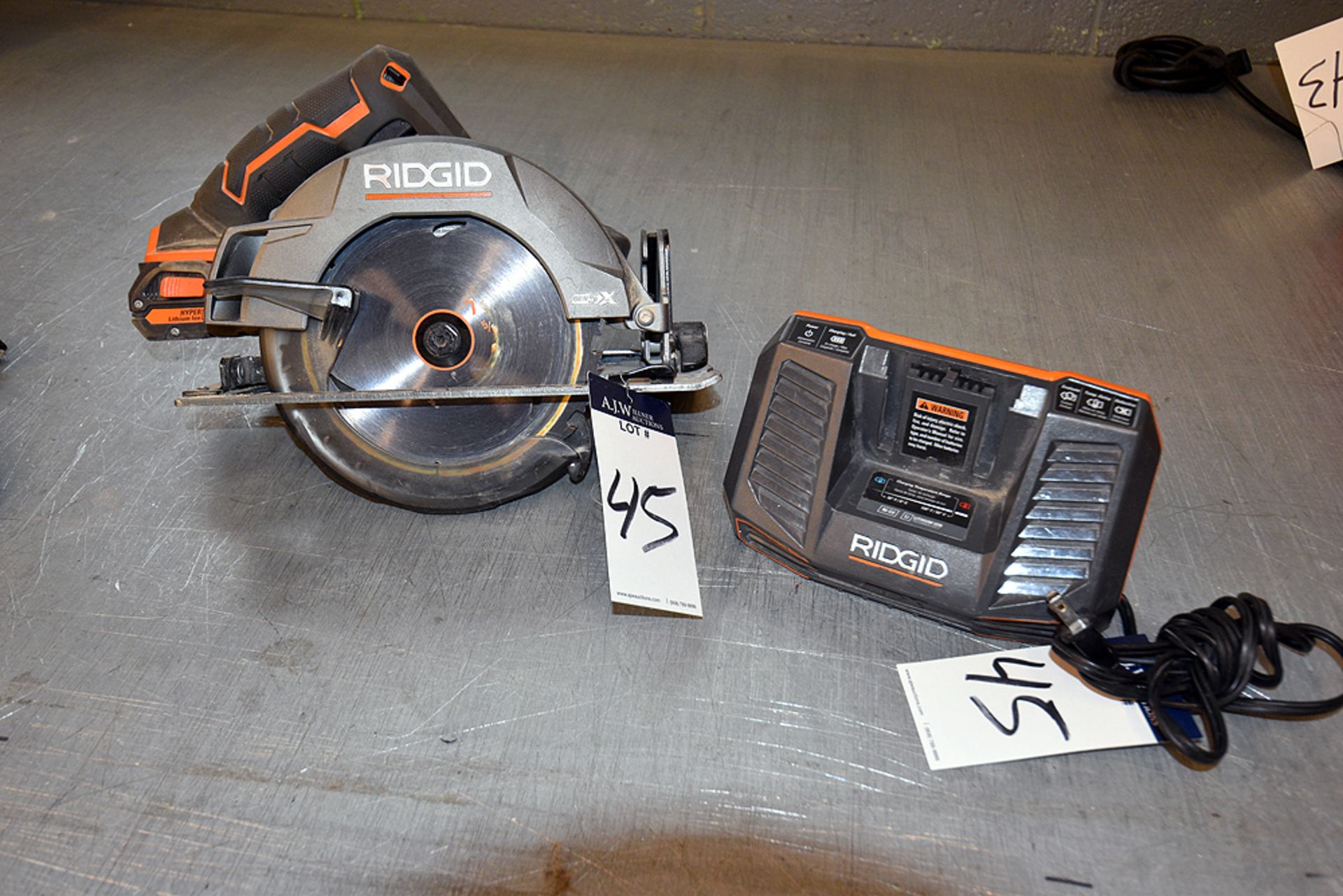 Ridgid Circular Saw & Battery