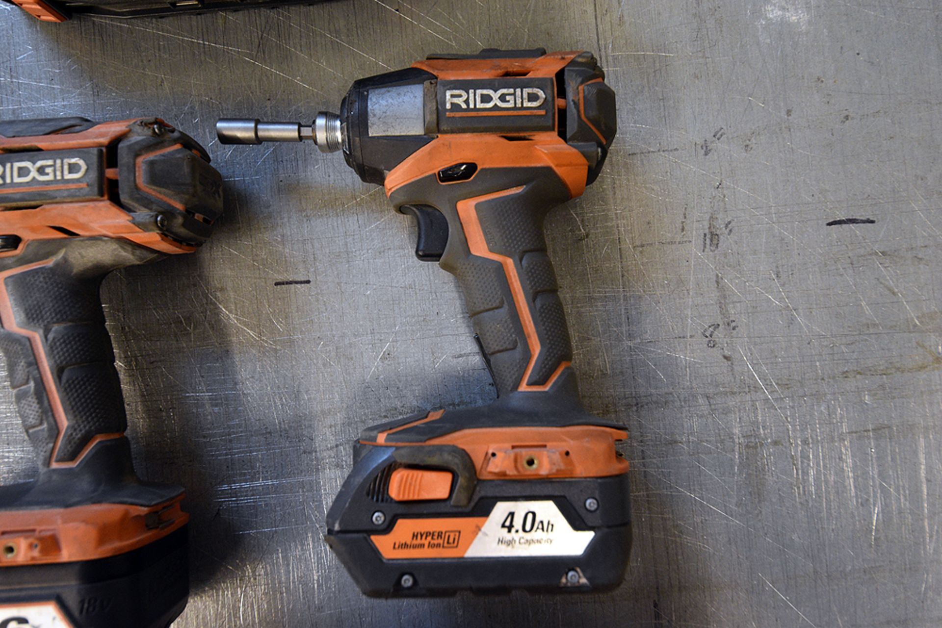 {LOT} A Group of Ass't Ridgid Drills & Charger - Image 3 of 4