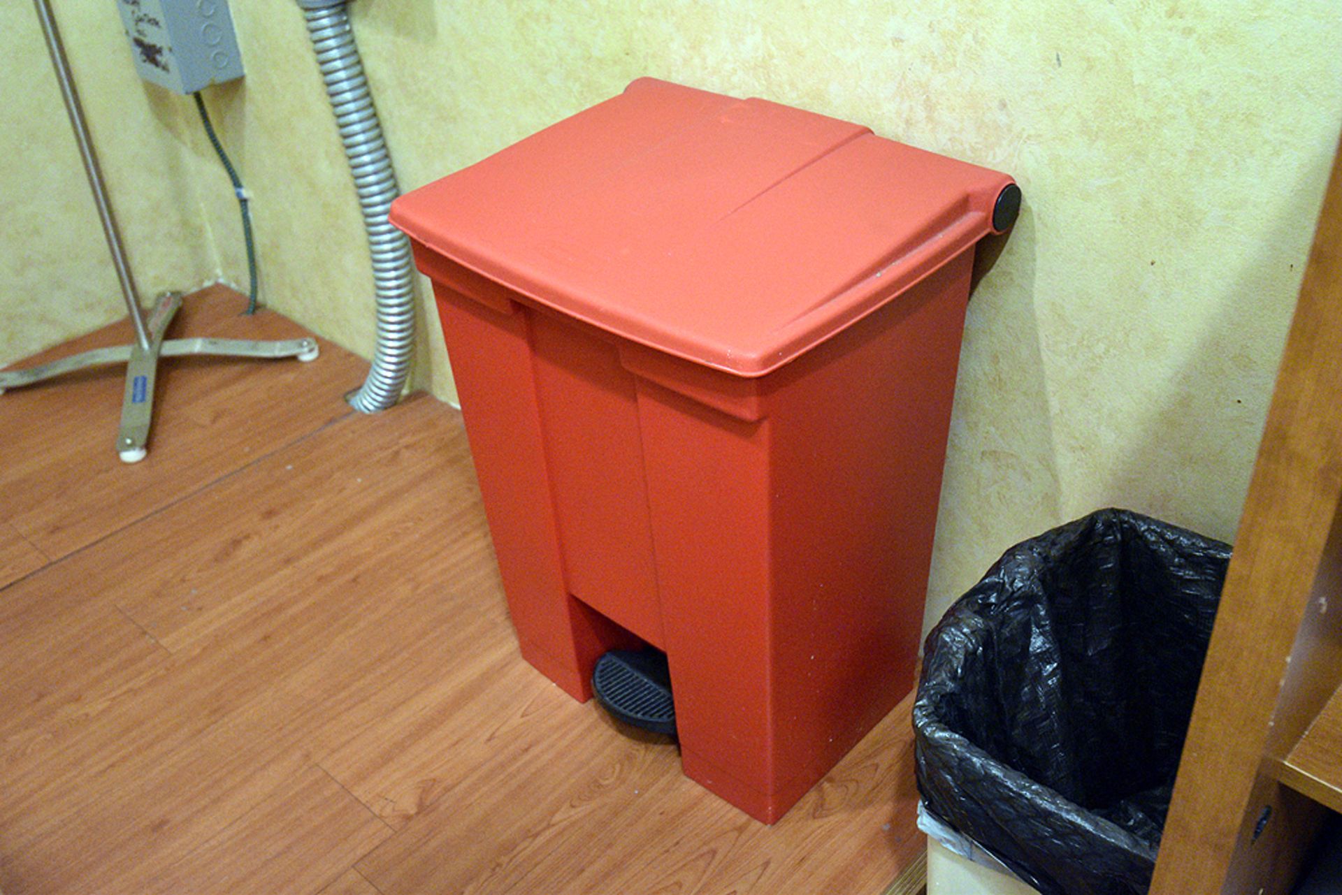 Red Waste Bin