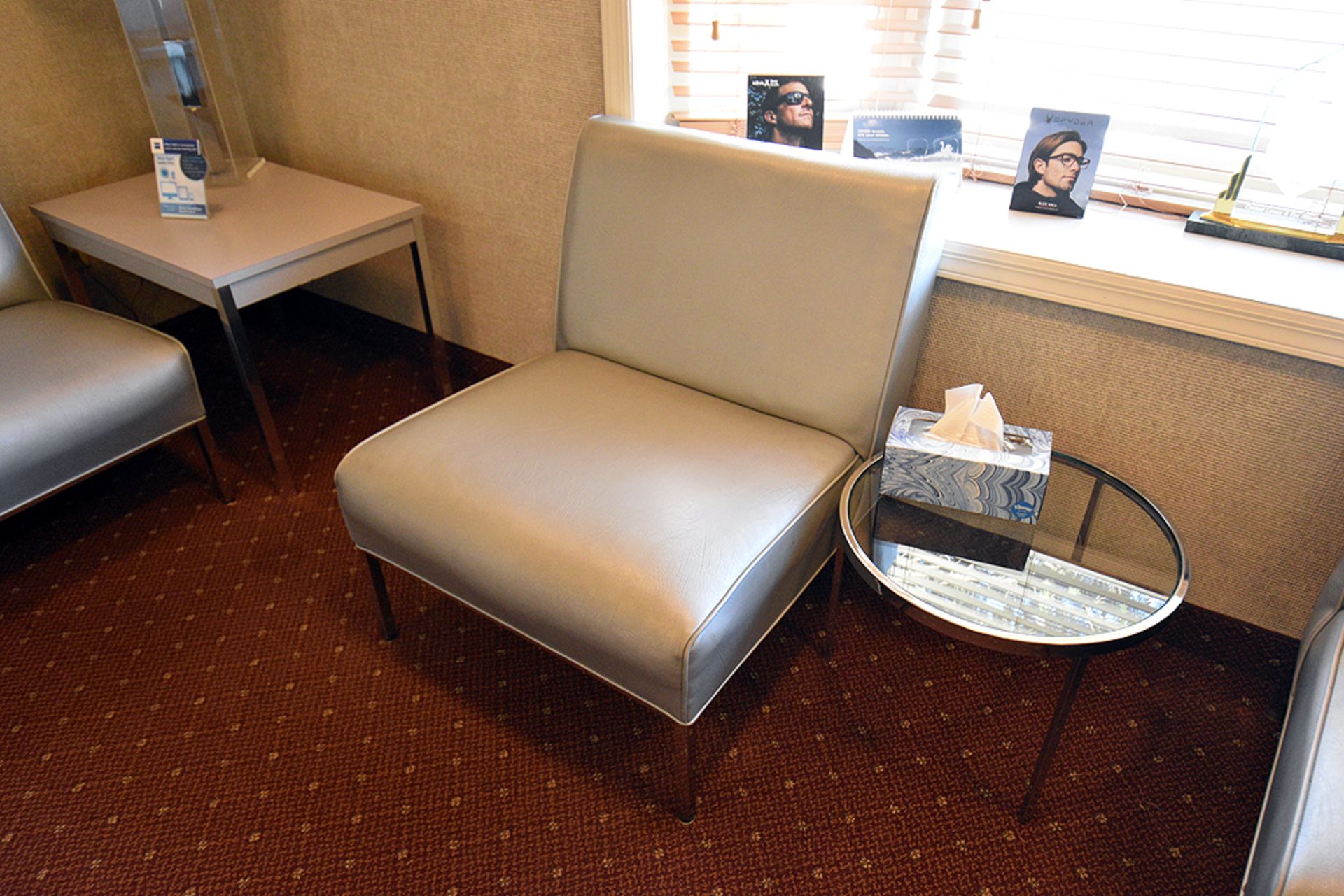 {Lot} A Group of Ass't Furniture Throughout Reception Area - Image 7 of 9