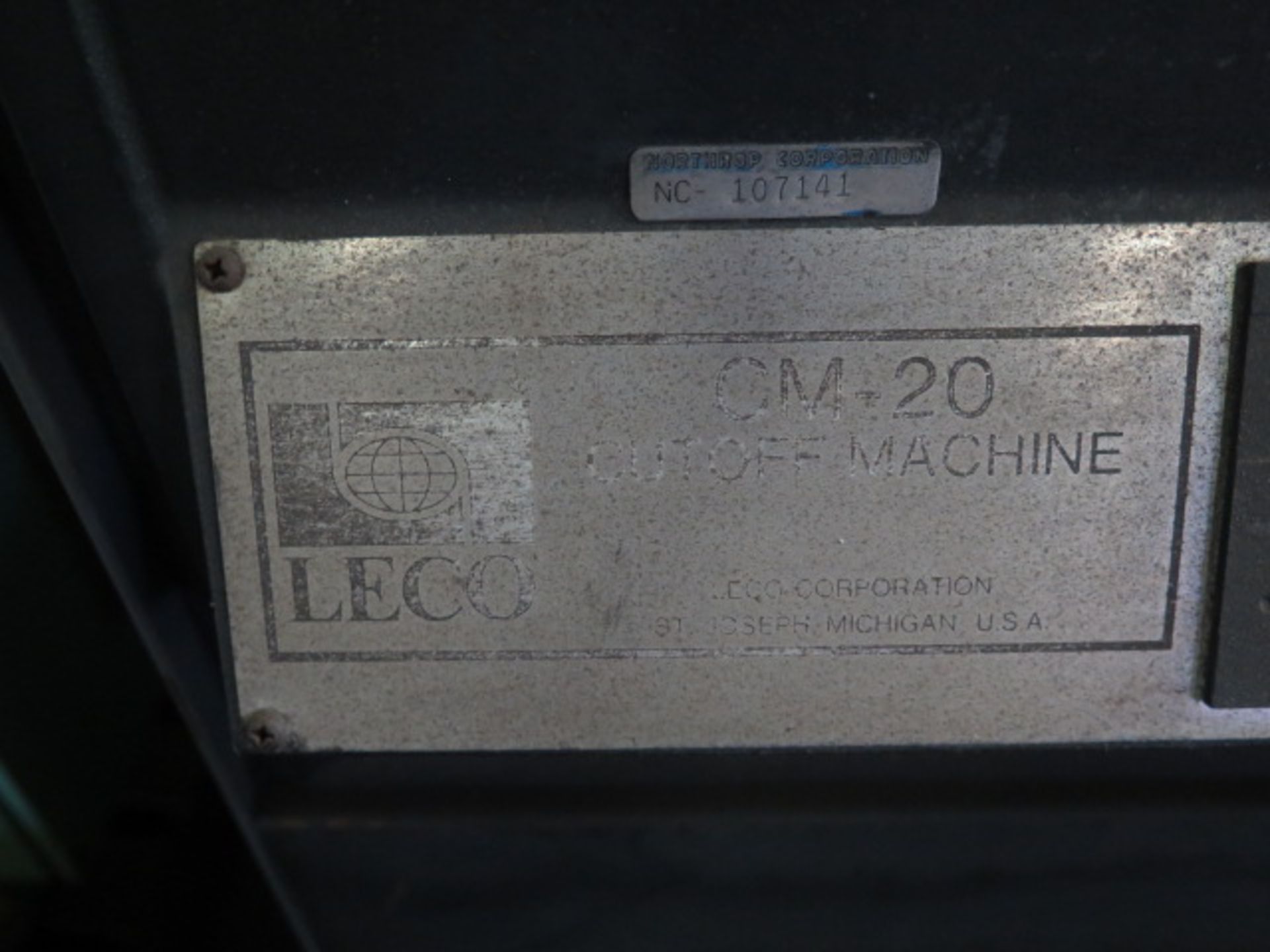 Leco CM20 20” Abrasive Cutoff Saw (SOLD AS-IS - NO WARRANTY) - Image 7 of 7