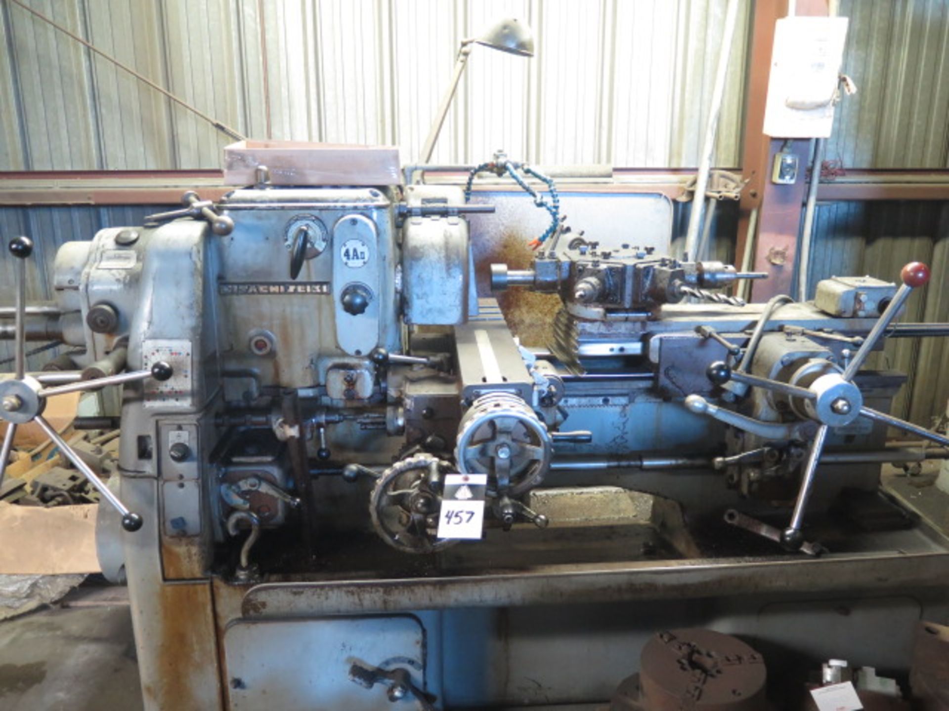 Hitachi Seiki 4A II Turret Lathe w/ 40-2000 RPM, 6-Station Turret, Bar Feed, Coolant (SOLD AS-IS -