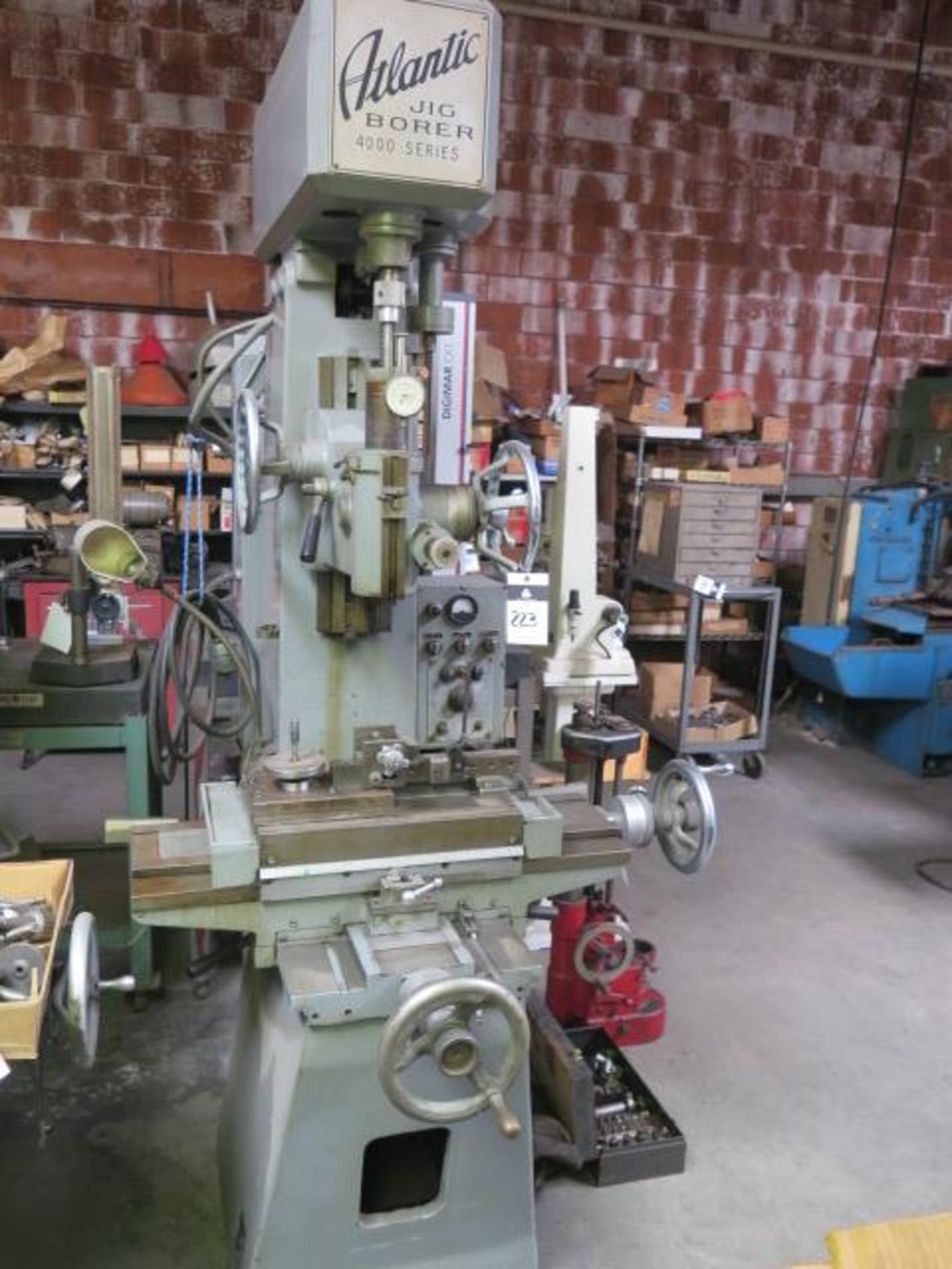 Atlantic 4000 Series Jig Boring s/n 4000-247-64 w/ Moore-Style Taper Spindle, 12” x 18”, SOLD AS IS