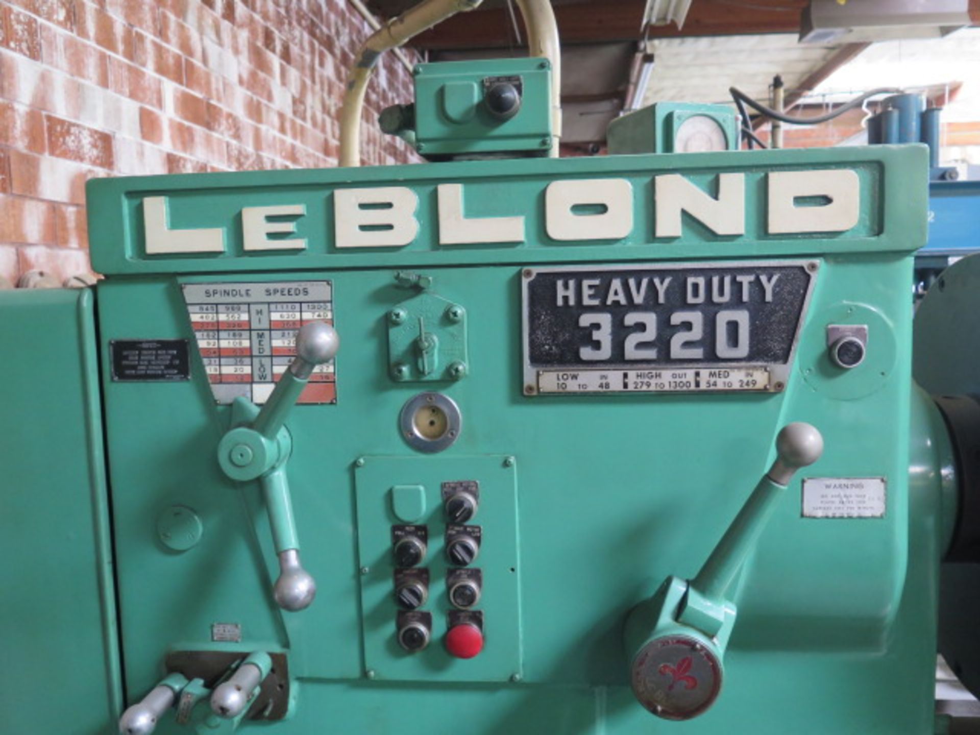 LeBlond “Heavy Duty 3220” 32” x 48” Geared Head Lathe w/ 10-1300 RPM, Taper Attachment, SOLD AS IS - Image 4 of 15