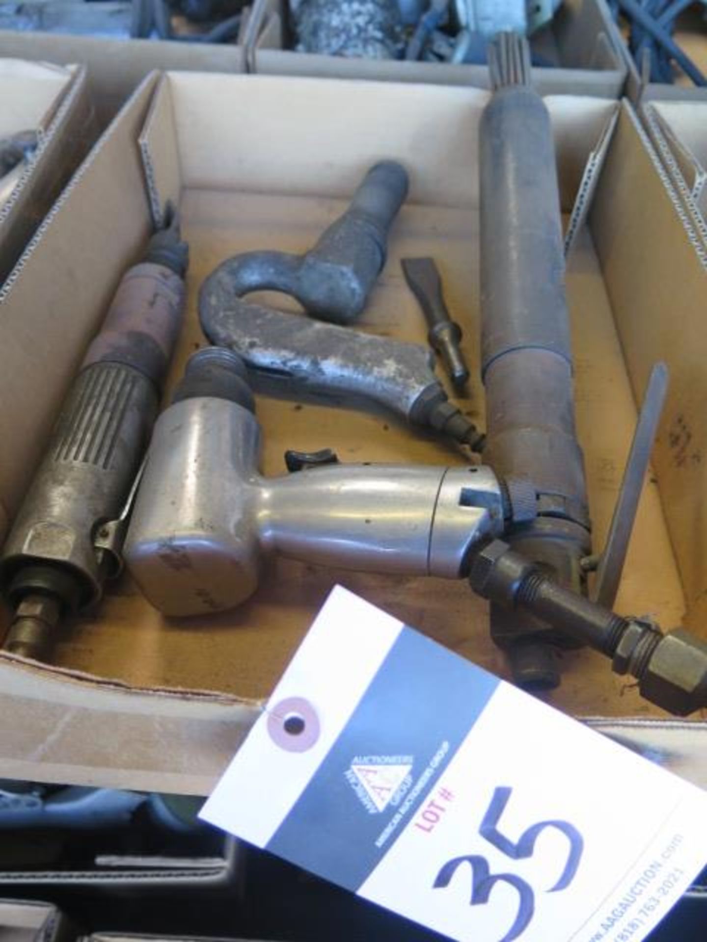 Pneumatic Chisels and Scalers (4) (SOLD AS-IS - NO WARRANTY)