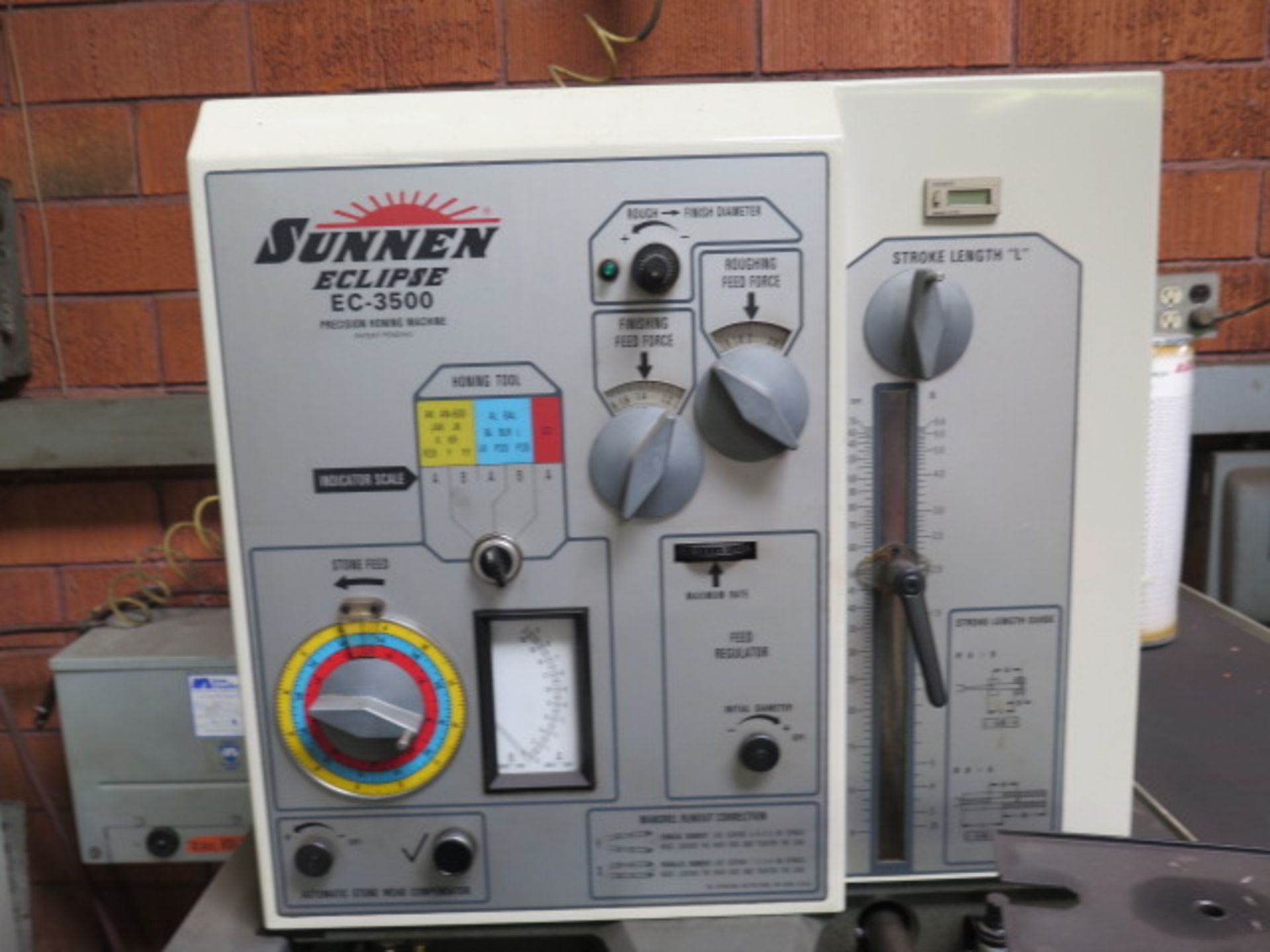 Sunnen Eclipse EC-3500-D Precision Honing Machine s/n 1X1-1933 w/ Power Stroke, Auto, SOLD AS IS - Image 3 of 11