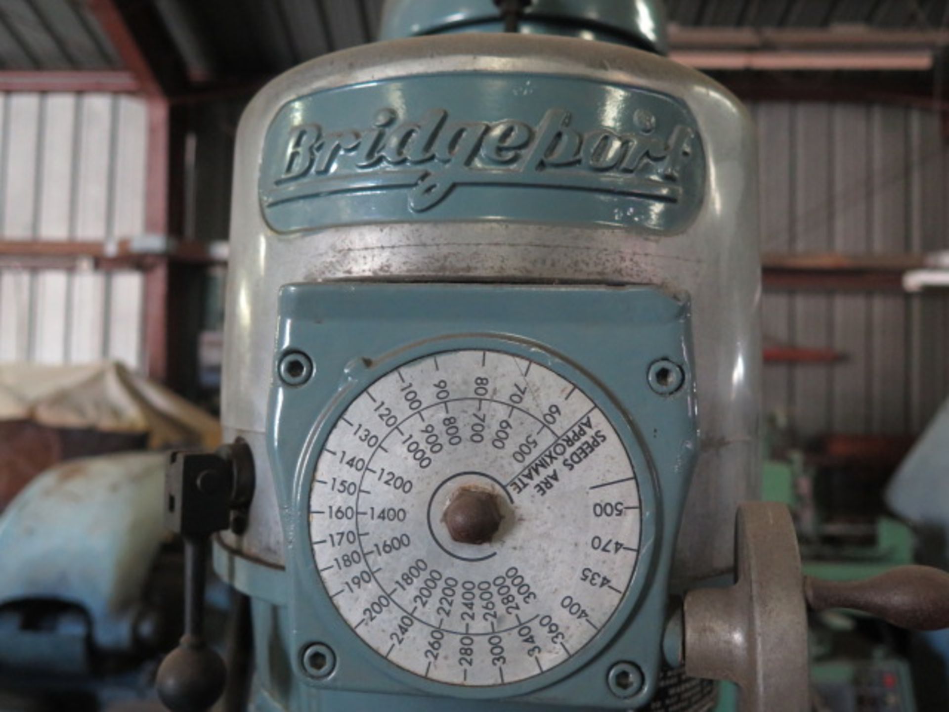 Bridgeport Vertical Mill s/n 157150 w/ 1.5Hp Motor, 60-4200 RPM, Power Feed, 9” x 42”, SOLD AS IS - Image 8 of 8