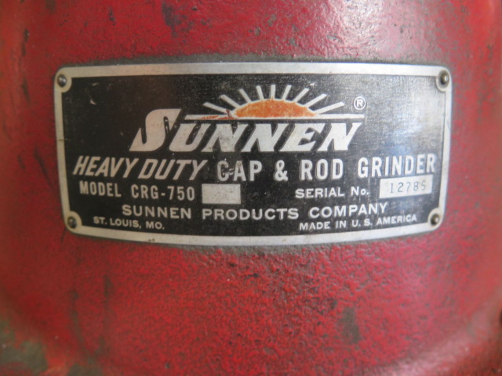 Sunnen CRG-750 Heavy Duty Cap and Rod Grinder s/n 12785 (SOLD AS-IS - NO WARRANTY) - Image 8 of 8