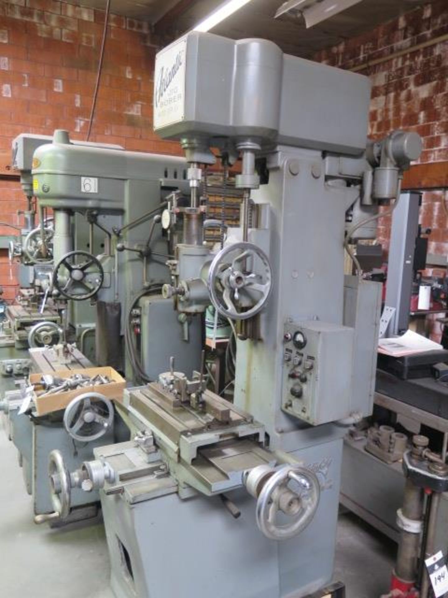 Atlantic 4000 Series Jig Boring s/n 4000-247-64 w/ Moore-Style Taper Spindle, 12” x 18”, SOLD AS IS - Image 2 of 8