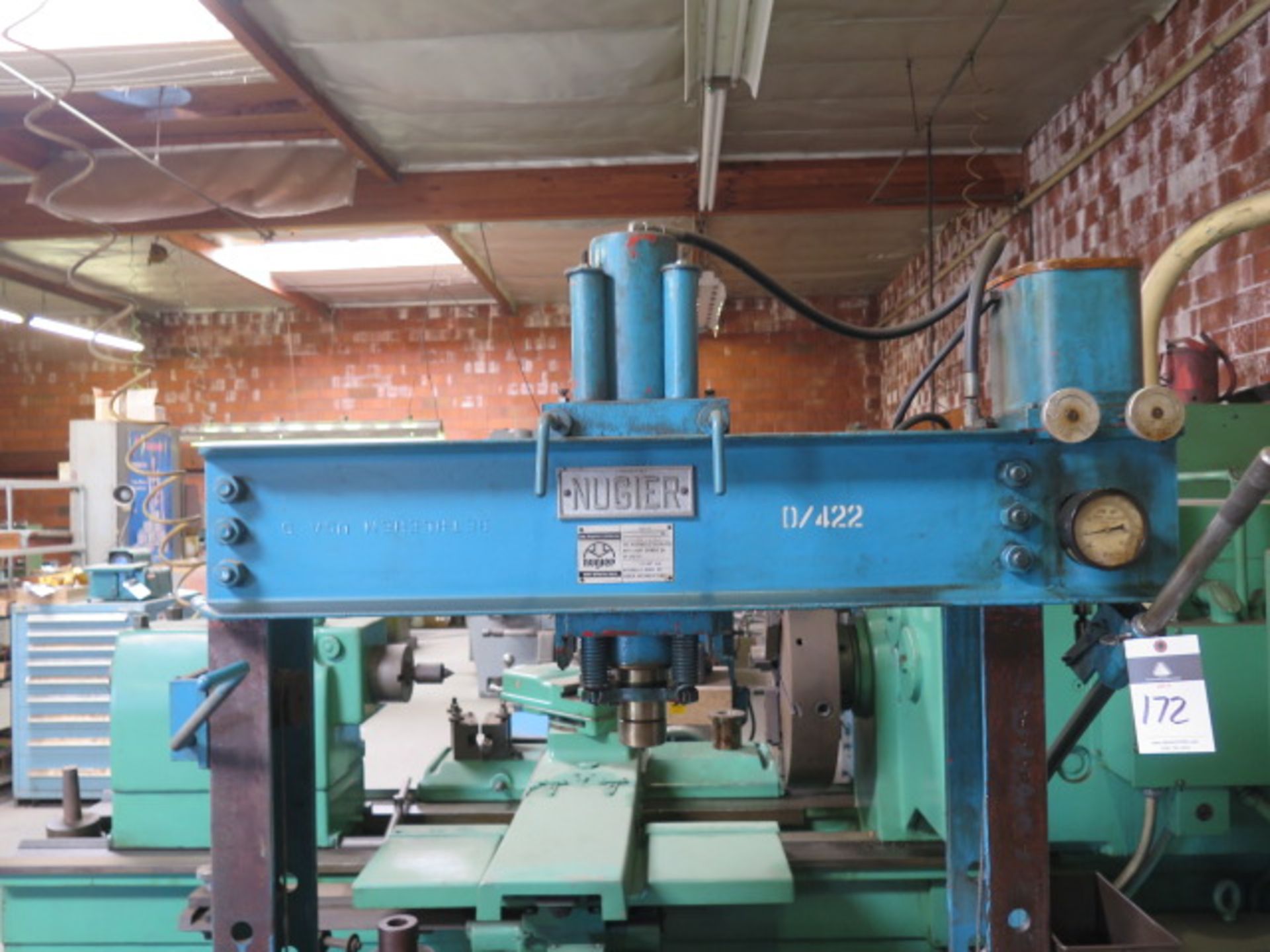 Nugier H50-H 50-Ton Sliding Ram Hydraulic H-Frame Press s/n 256118 (SOLD AS-IS - NO WARRANTY) - Image 2 of 6