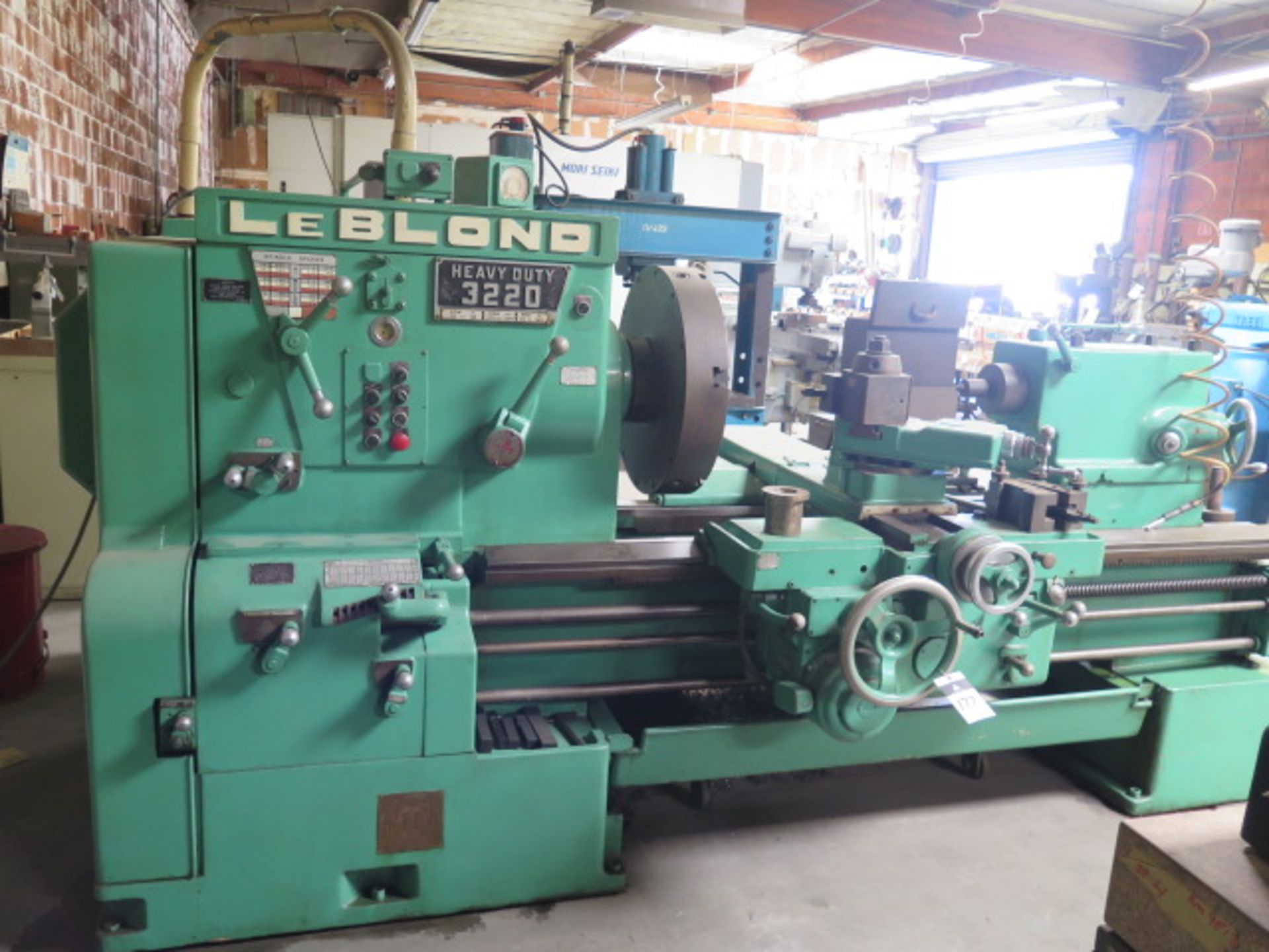 LeBlond “Heavy Duty 3220” 32” x 48” Geared Head Lathe w/ 10-1300 RPM, Taper Attachment, SOLD AS IS