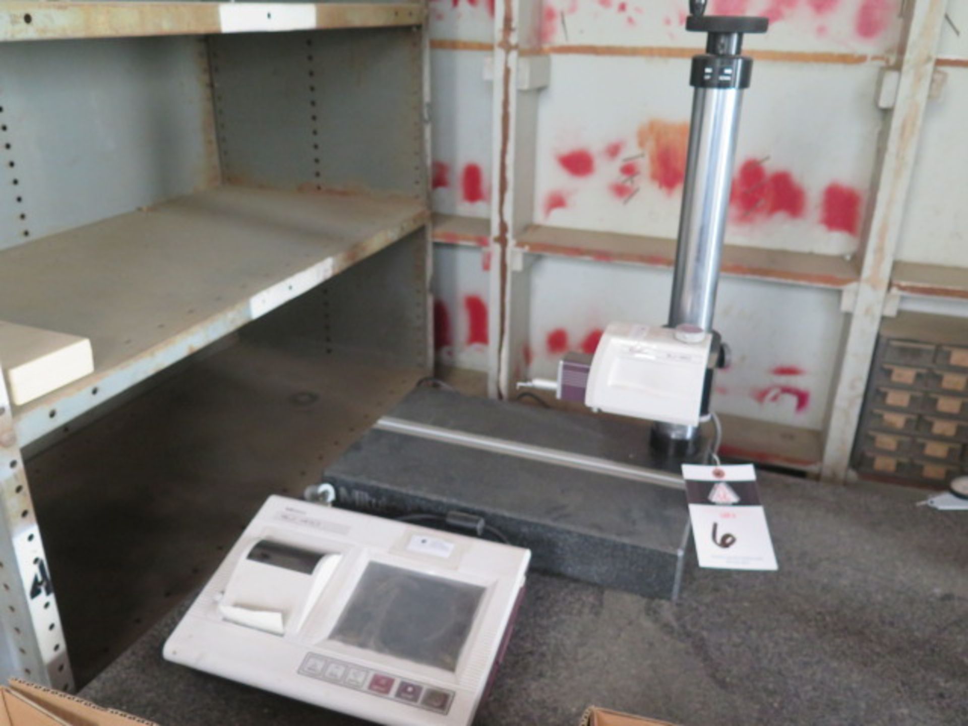 Mitutoyo SJ-410 Surface Roughness Gage w/ Digital Controls, Printer, 10” x 16” Granite SOLD AS IS