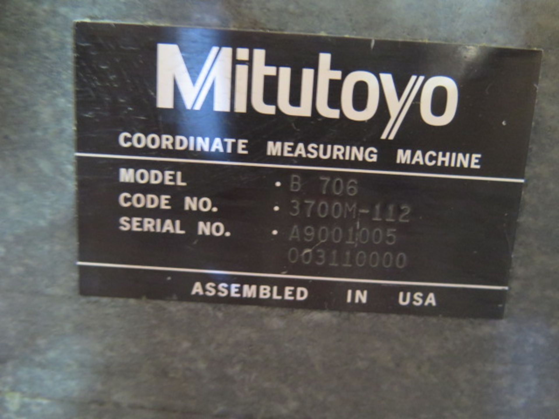 Mitutoyo B706 CMM Machine s/n A9001005 w/ Renishaw PH1 Probe Head, Computer and Acces SOLD AS IS - Image 10 of 10