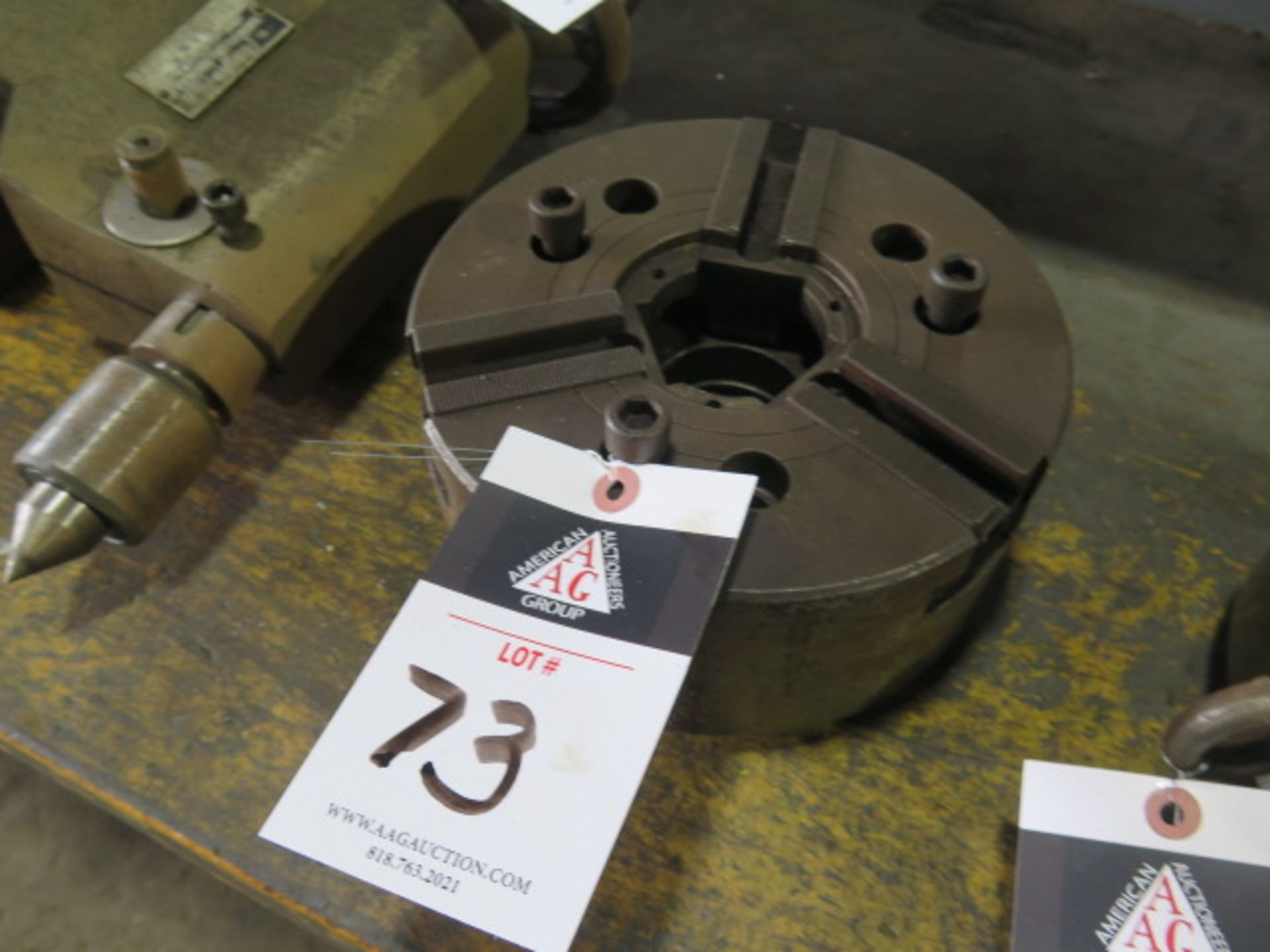 8" 3-Jaw Power Chuck (SOLD AS-IS - NO WARRANTY)