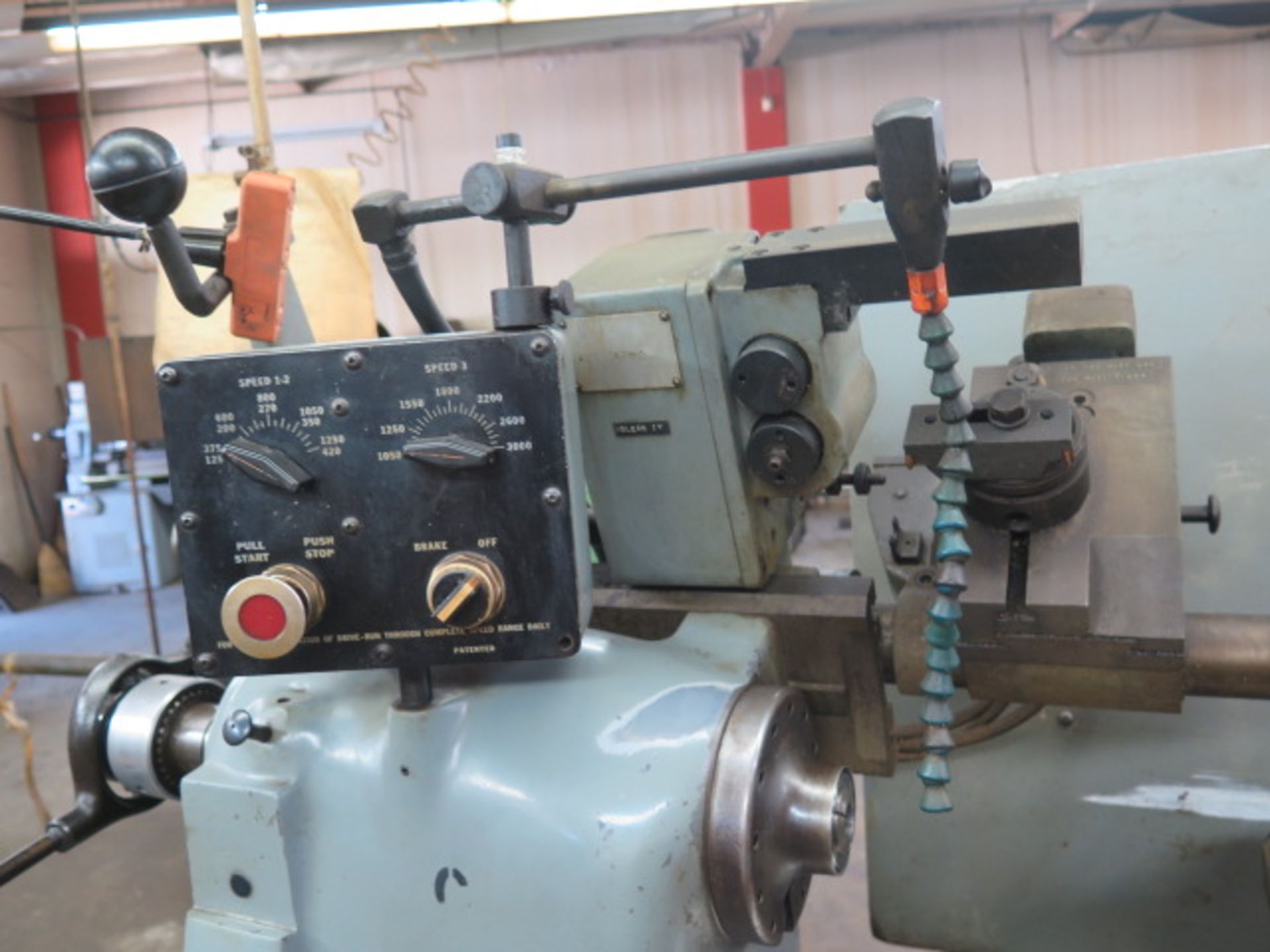Hardinge HC Hand Chucker s/n HC-5029-T w/ Threading Attachment, 125-3000 RPM, 5C SOLD AS IS - Image 5 of 14