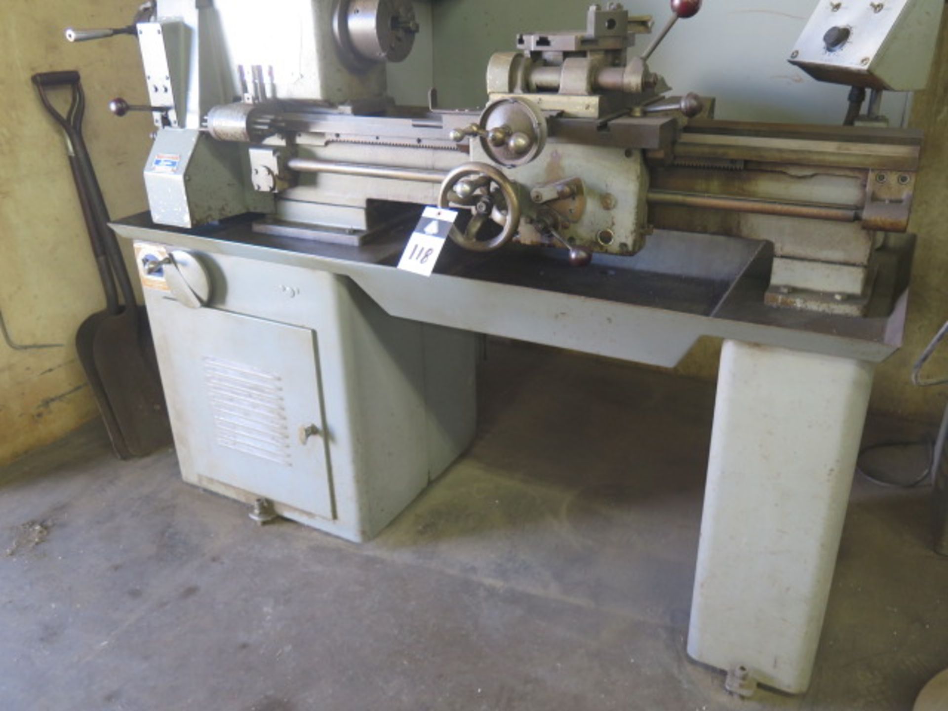 Logan mdl. 7515 Hand Chucker w/ 8-Station Turret, 350-2000 Adjustable RPM, 5C Spindle, SOLD AS IS - Image 3 of 10