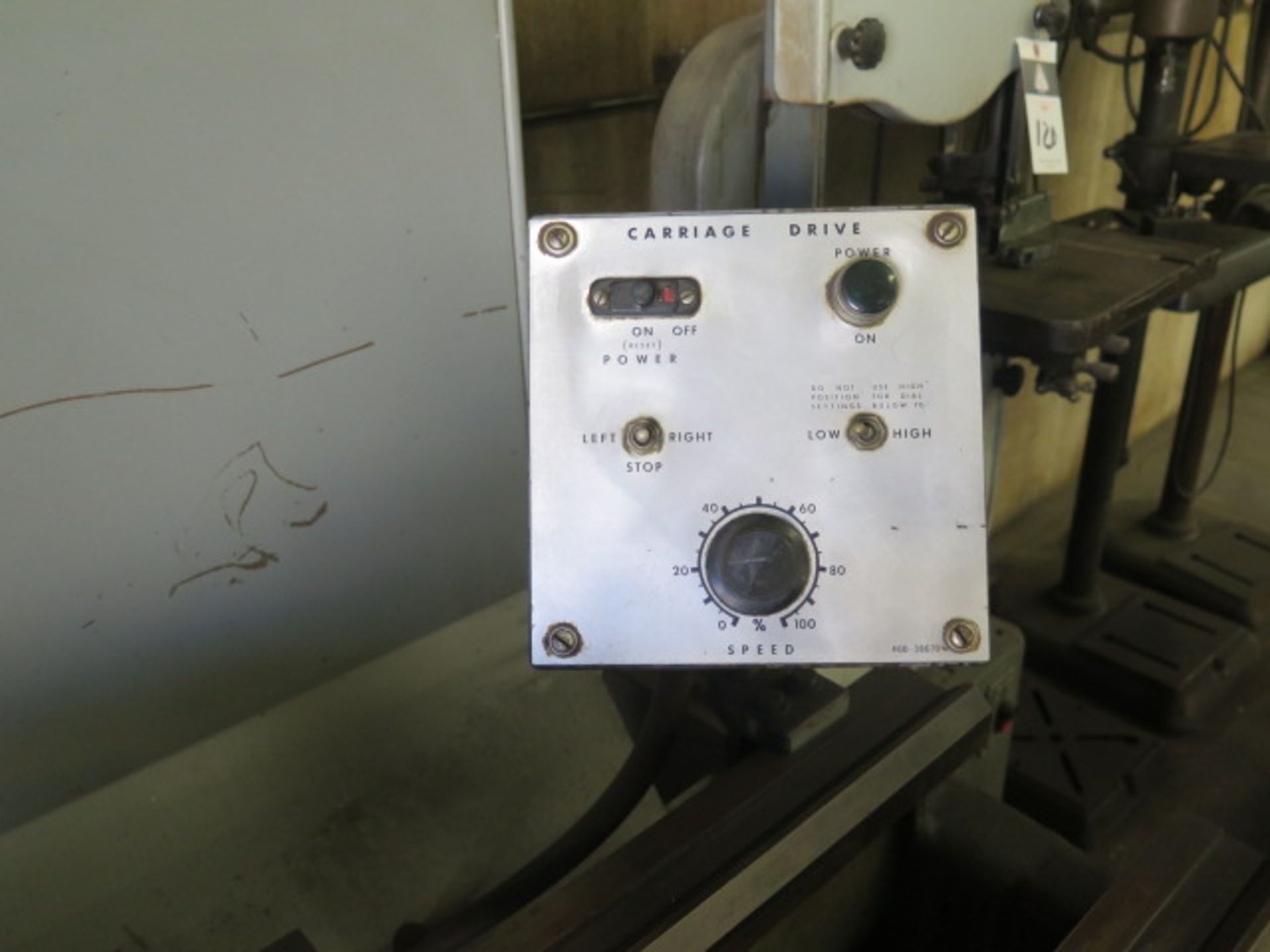 Logan mdl. 7515 Hand Chucker w/ 8-Station Turret, 350-2000 Adjustable RPM, 5C Spindle, SOLD AS IS - Image 7 of 10