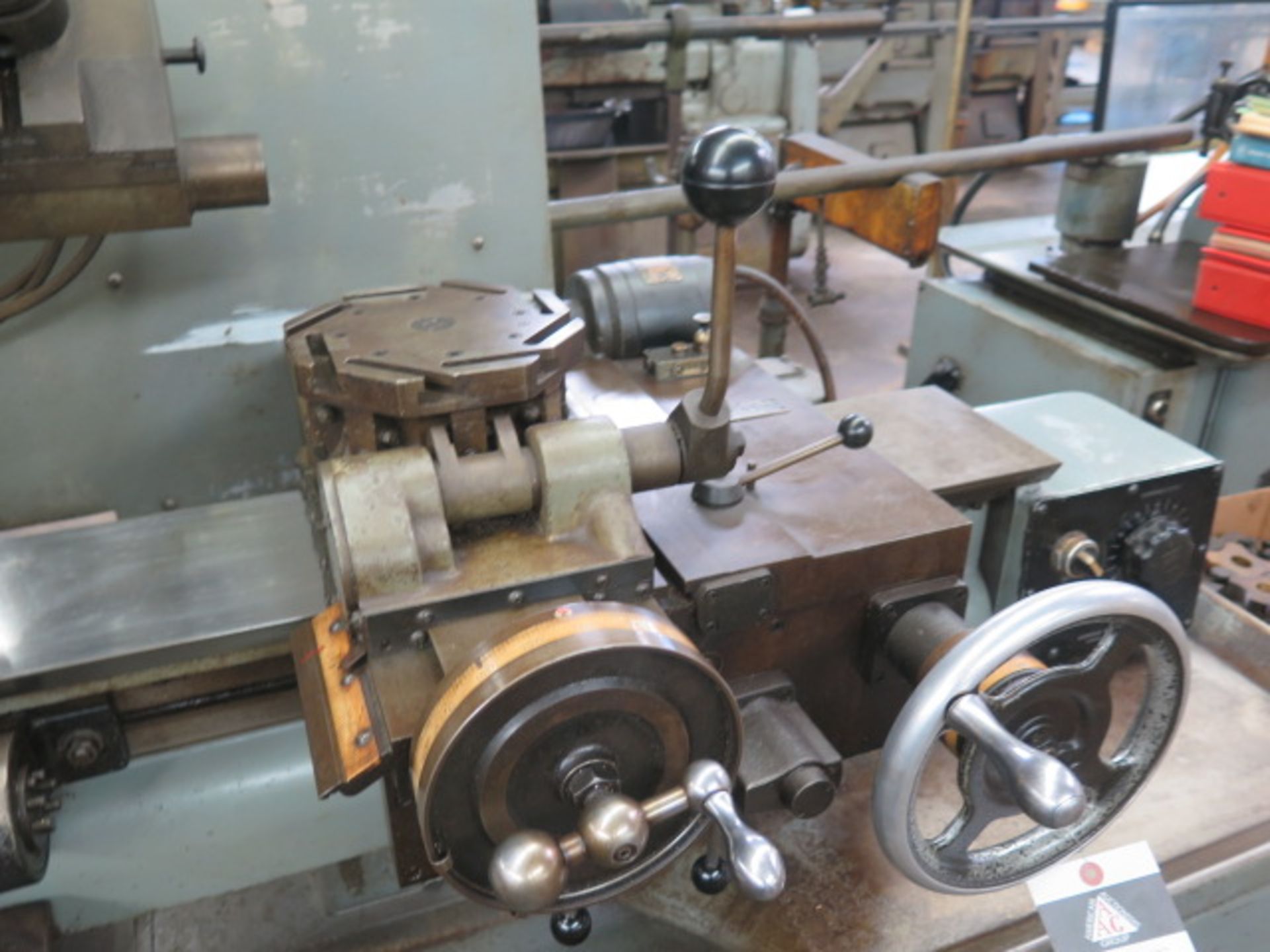 Hardinge HC Hand Chucker s/n HC-5029-T w/ Threading Attachment, 125-3000 RPM, 5C SOLD AS IS - Image 8 of 14