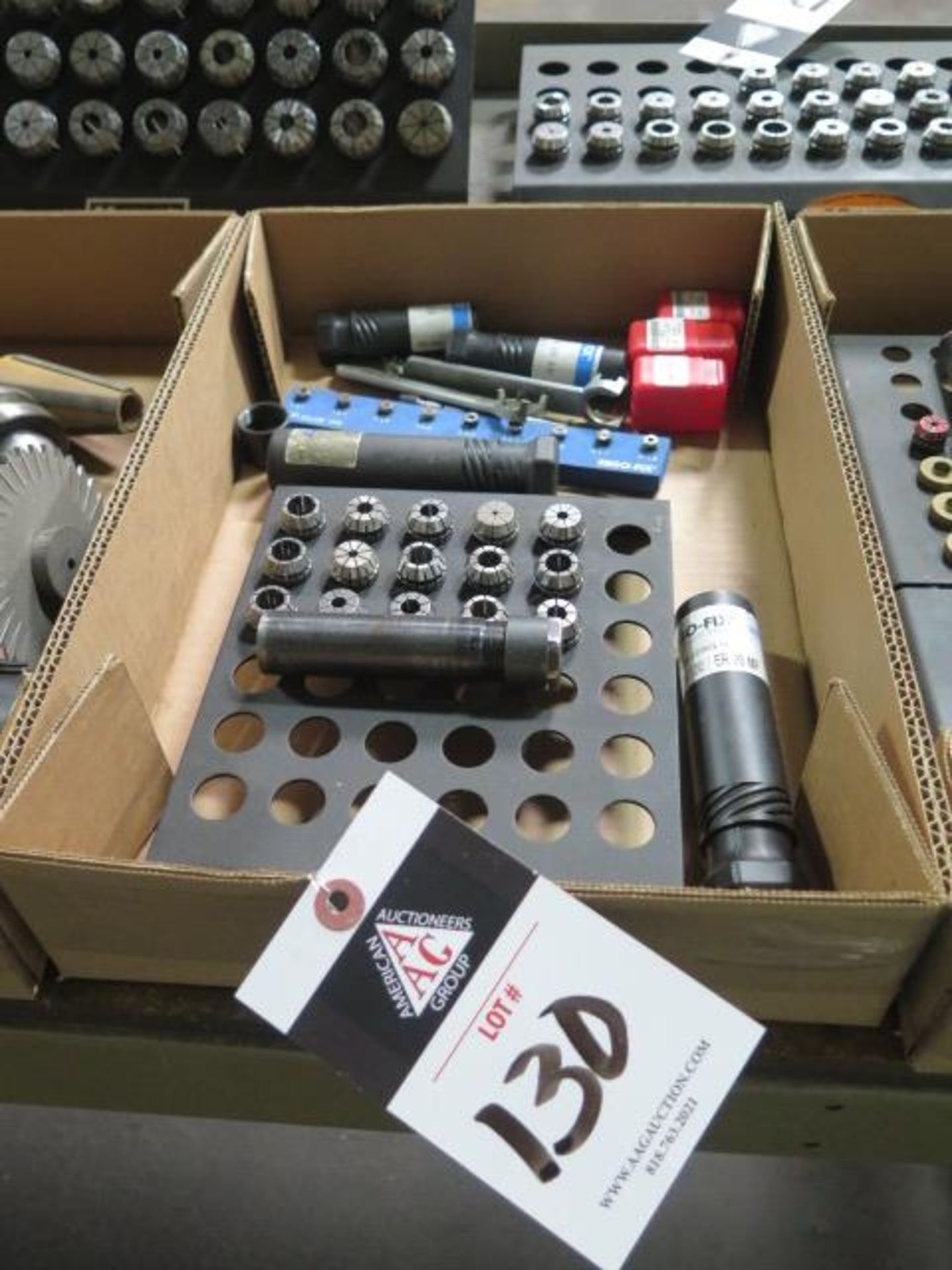 ER-20 and ER-8 Flex Collets and Collet Chucks (SOLD AS-IS - NO WARRANTY)