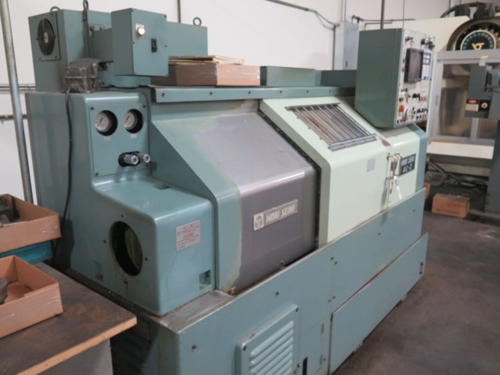 Mori Seiki AL-2ATM CNC Lathe s/n 58 w/ Yasnac Controls, Tool Presetter, 8-Station Turret, SOLD AS IS - Image 3 of 17