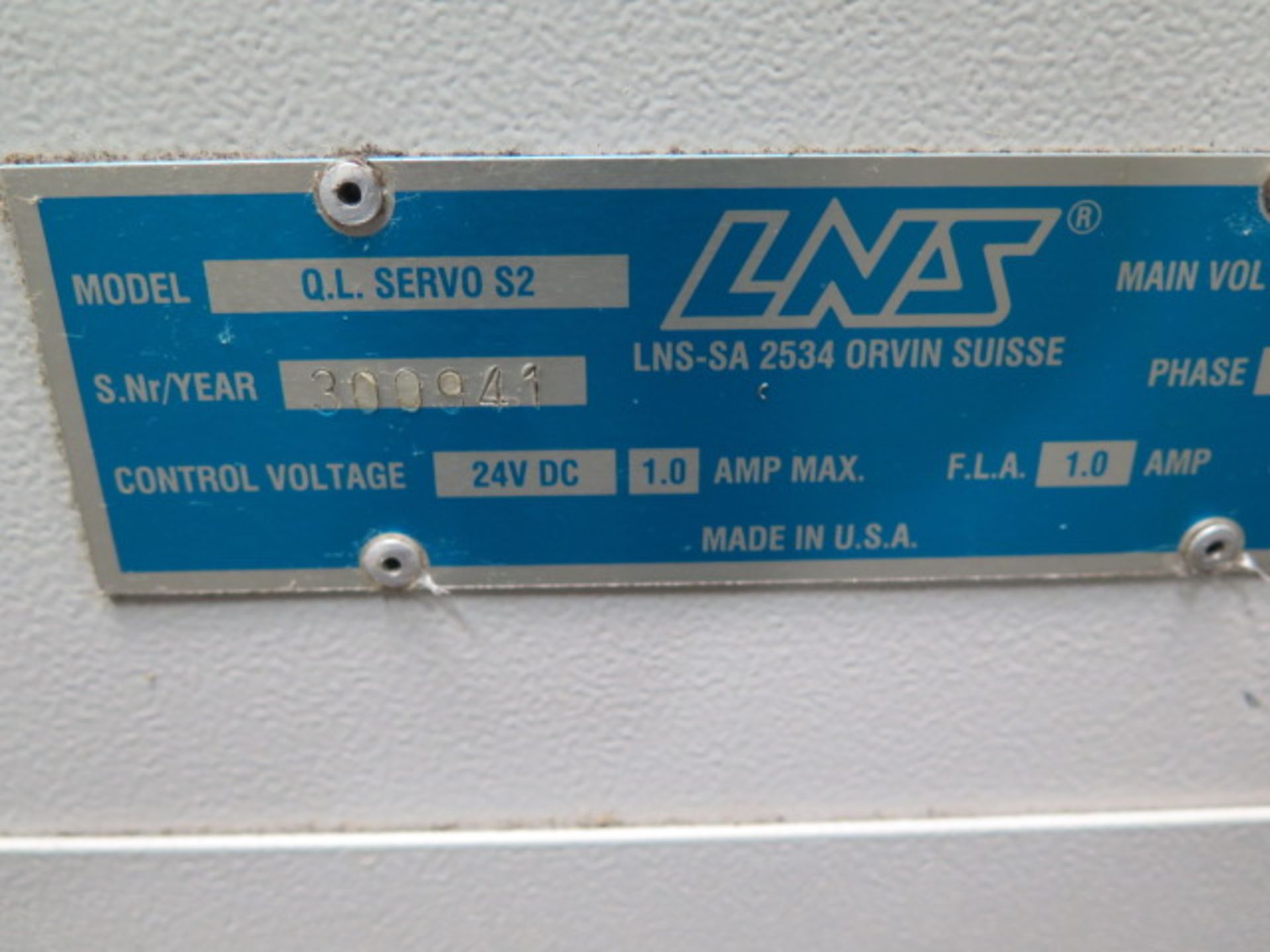 LNS Q.L. Servo S2 Automatic Bar Loader / Feeder s/n 300941 w/ LNS Digital Controls (SOLD AS-IS - - Image 7 of 8
