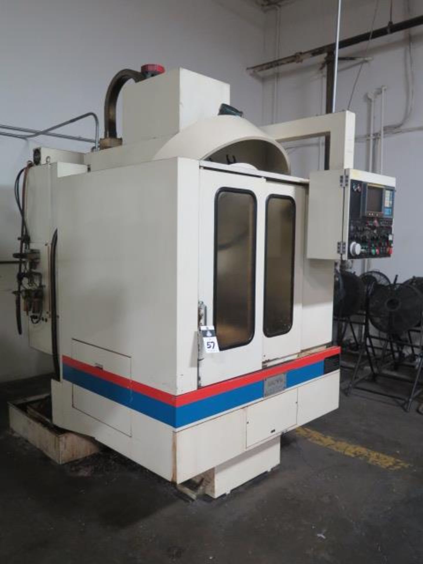 Takisawa MAC-V1E CNC Drilling/Tapping Center s/n TMYP8181 (X AXIS MOTOR MAKING NOISE), SOLD AS IS - Image 4 of 19
