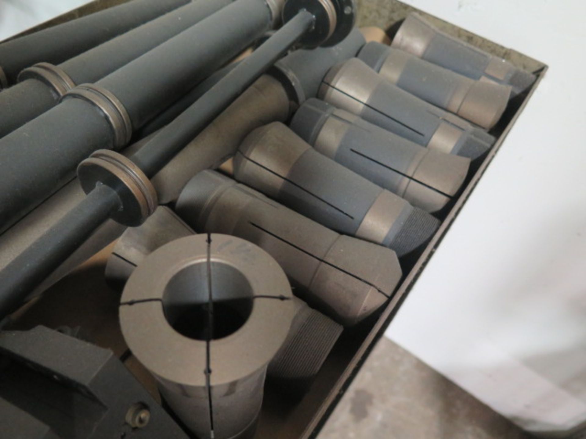 Hardinge Turret Tooling Holders (4), (6)Spindle Liners and (8)20C Collets w/ Cart (SOLD AS-IS - NO - Image 3 of 4