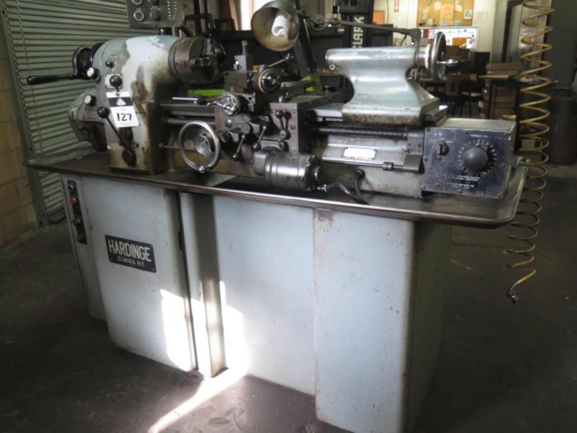Hardinge HLV-H Tool Room Lathe s/n HLV-H-3244 w/ 125-3000 RPM, Inch Threading, Tailstock, SOLD AS IS - Image 2 of 9