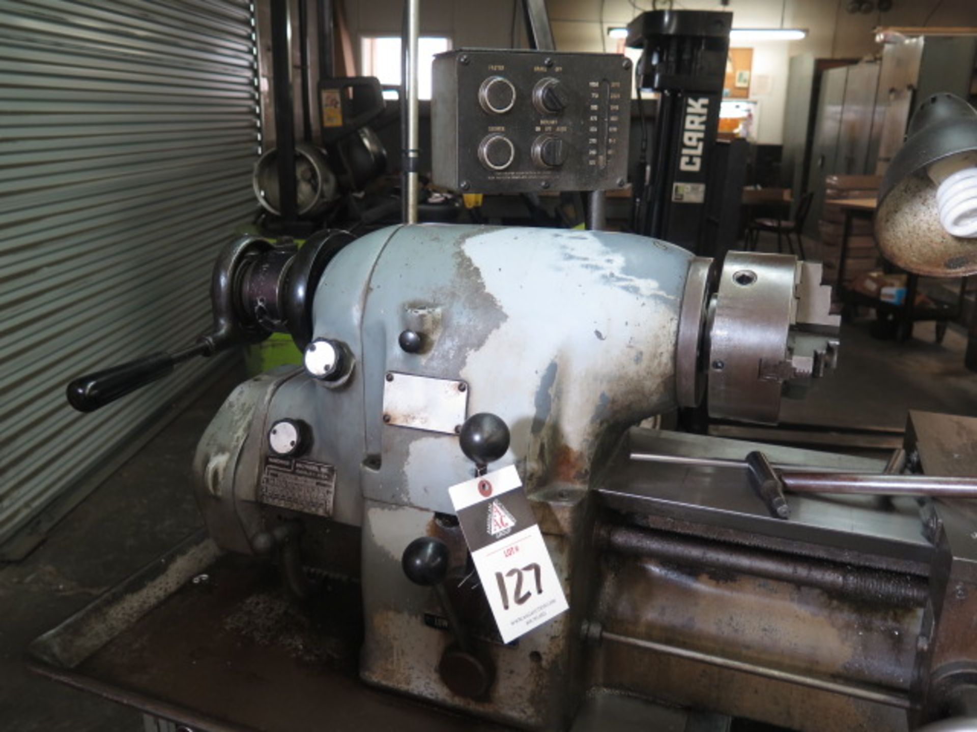 Hardinge HLV-H Tool Room Lathe s/n HLV-H-3244 w/ 125-3000 RPM, Inch Threading, Tailstock, SOLD AS IS - Image 3 of 9