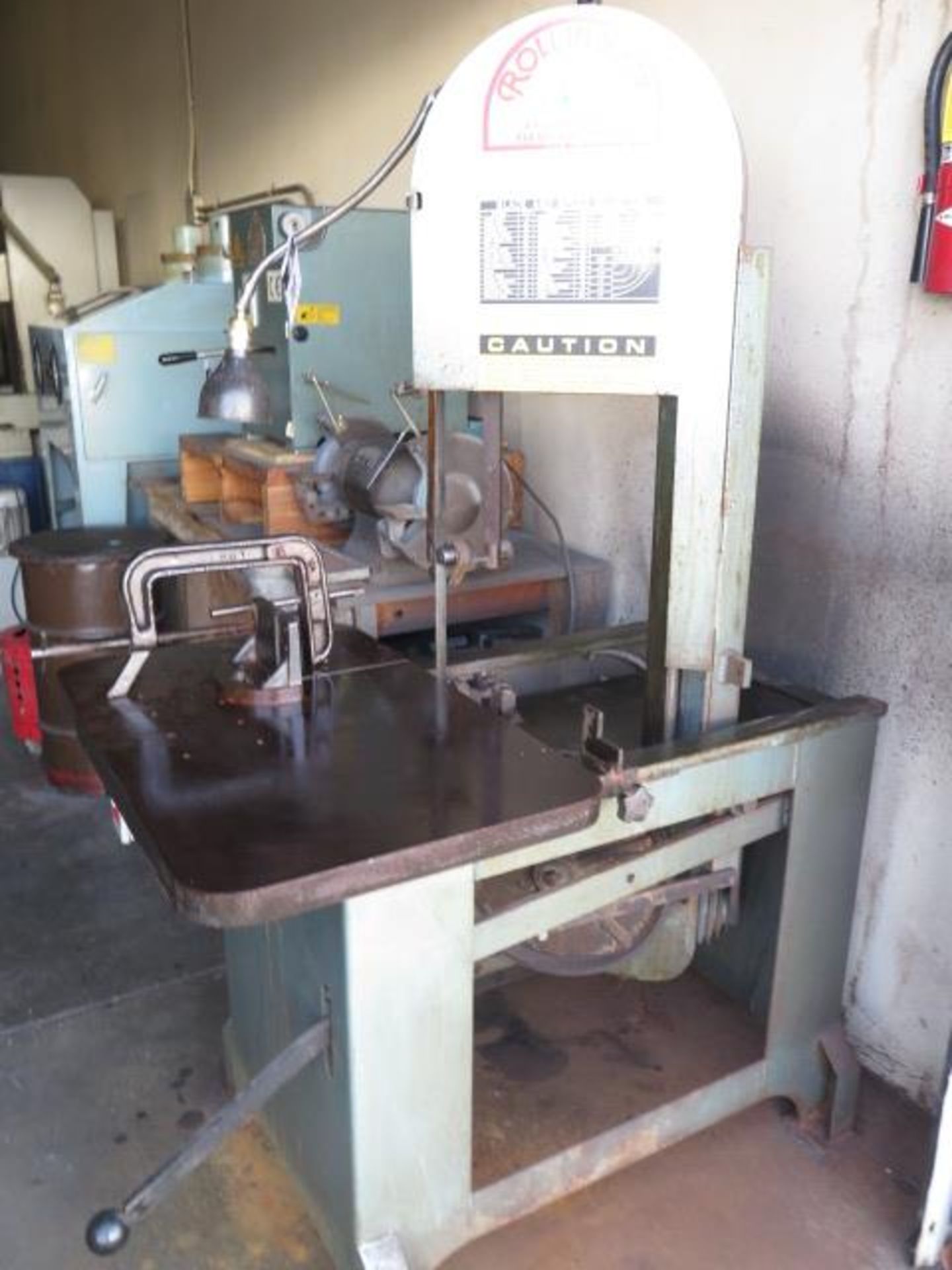 Roll-In Vertical Band Saw w/ Manual Clamping (SOLD AS-IS - NO WARRANTY) - Image 3 of 5