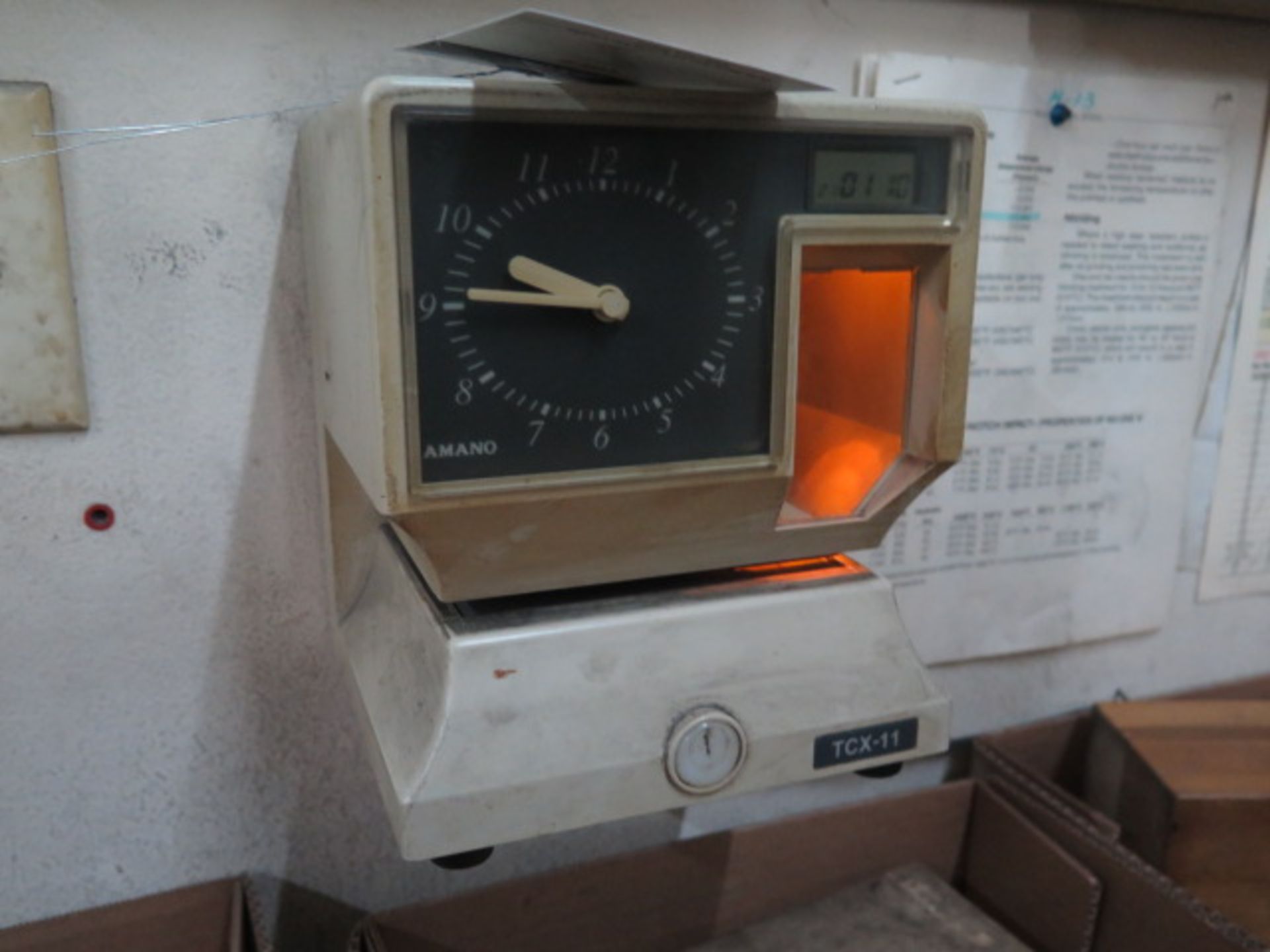 Amano TCX-11 Time Clock (SOLD AS-IS - NO WARRANTY) - Image 2 of 2
