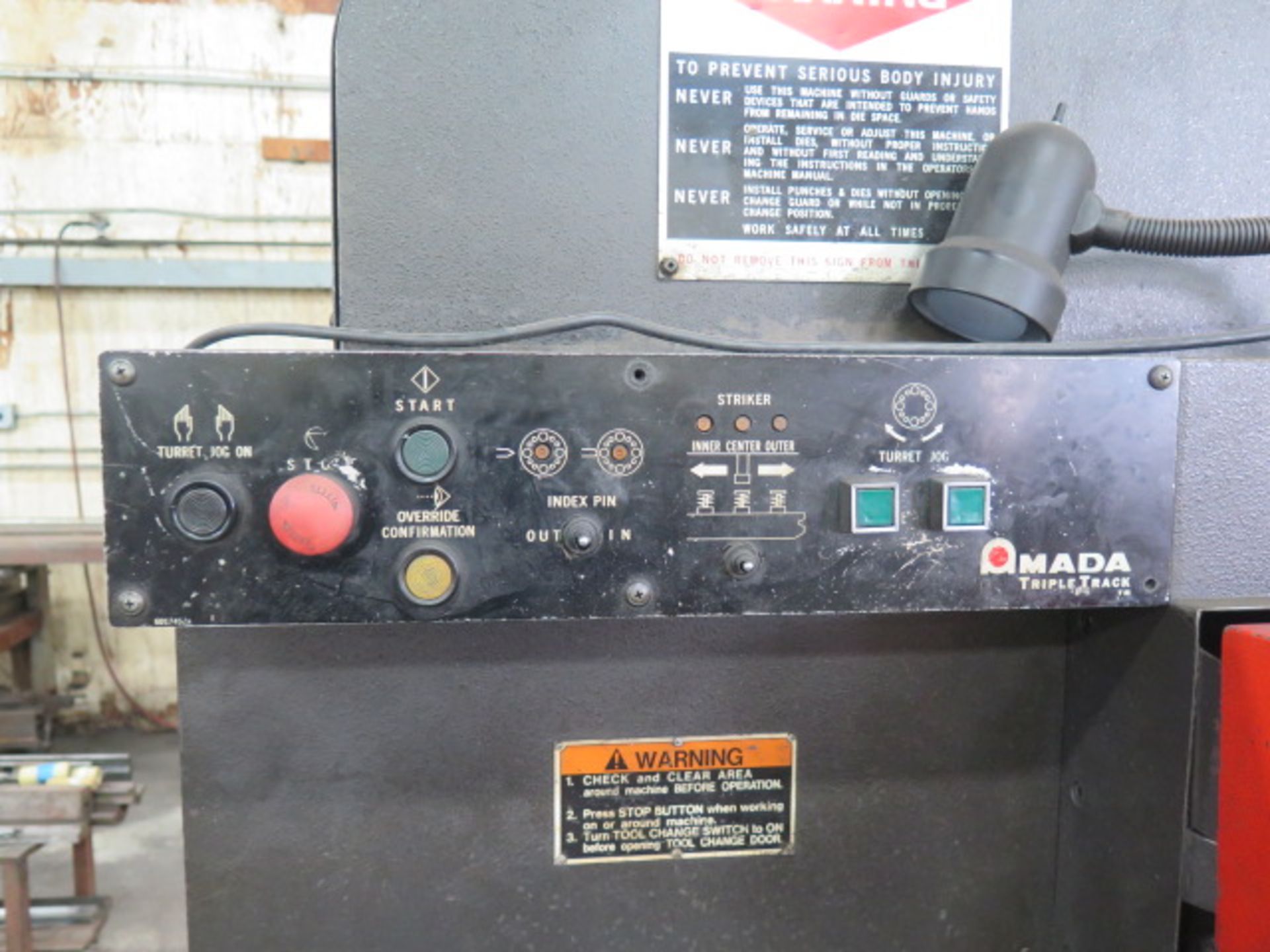 Amada VIPROS 357 mdl. VP305072 30-Ton CNC Turret Press s/n AVP57030 w/ Amadan-O4P-C, SOLD AS IS - Image 10 of 12