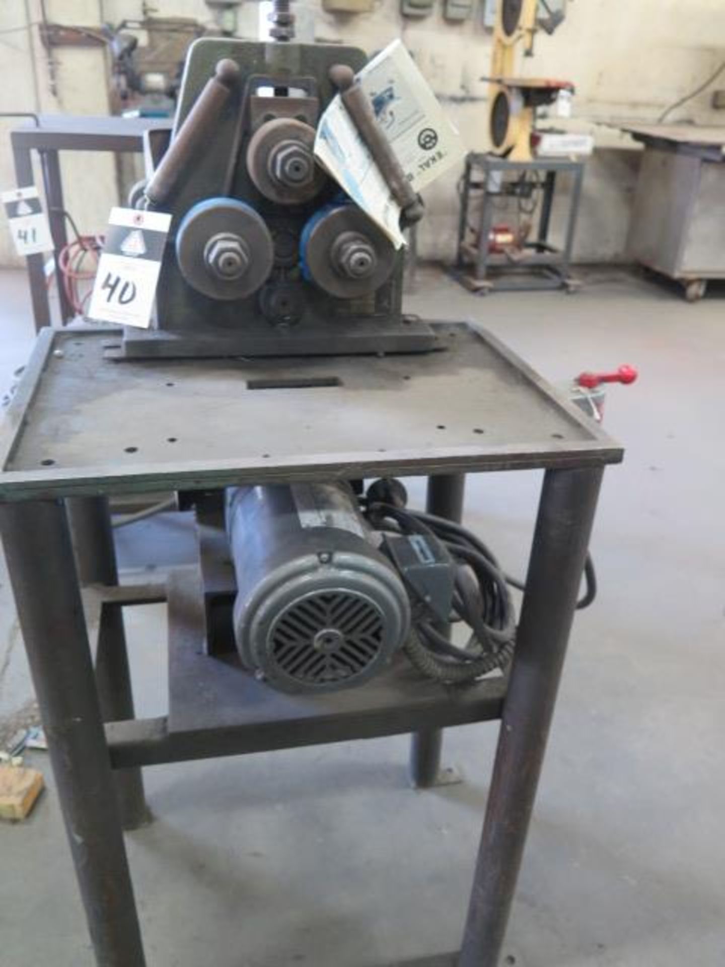 Angle Roll Bender w/ 4” Dia x 2” Bending Rolls, Stand (SOLD AS-IS - NO WARRANTY) - Image 2 of 7