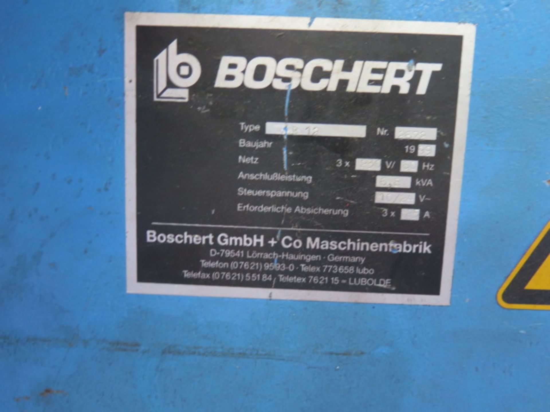 Boschert LB12 9” x 9” Hydraulic Corner Notcher s/n 2672 w/ Fence System (SOLD AS-IS - NO WARRANTY) - Image 8 of 8