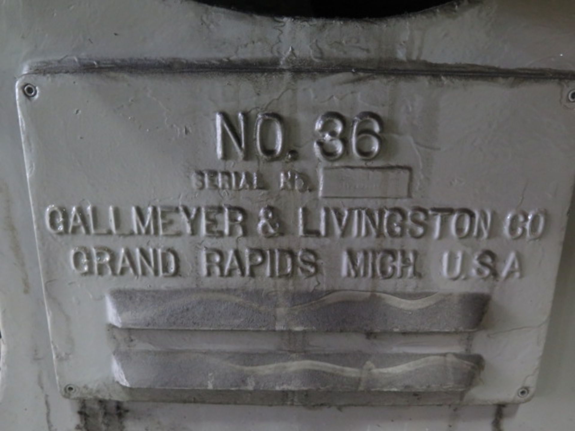 Gallmeyer & Livingston No. 36 10” x 24” Auto Surface Grinder w/ Electromagnetic Chuck, SOLD AS IS - Image 9 of 10