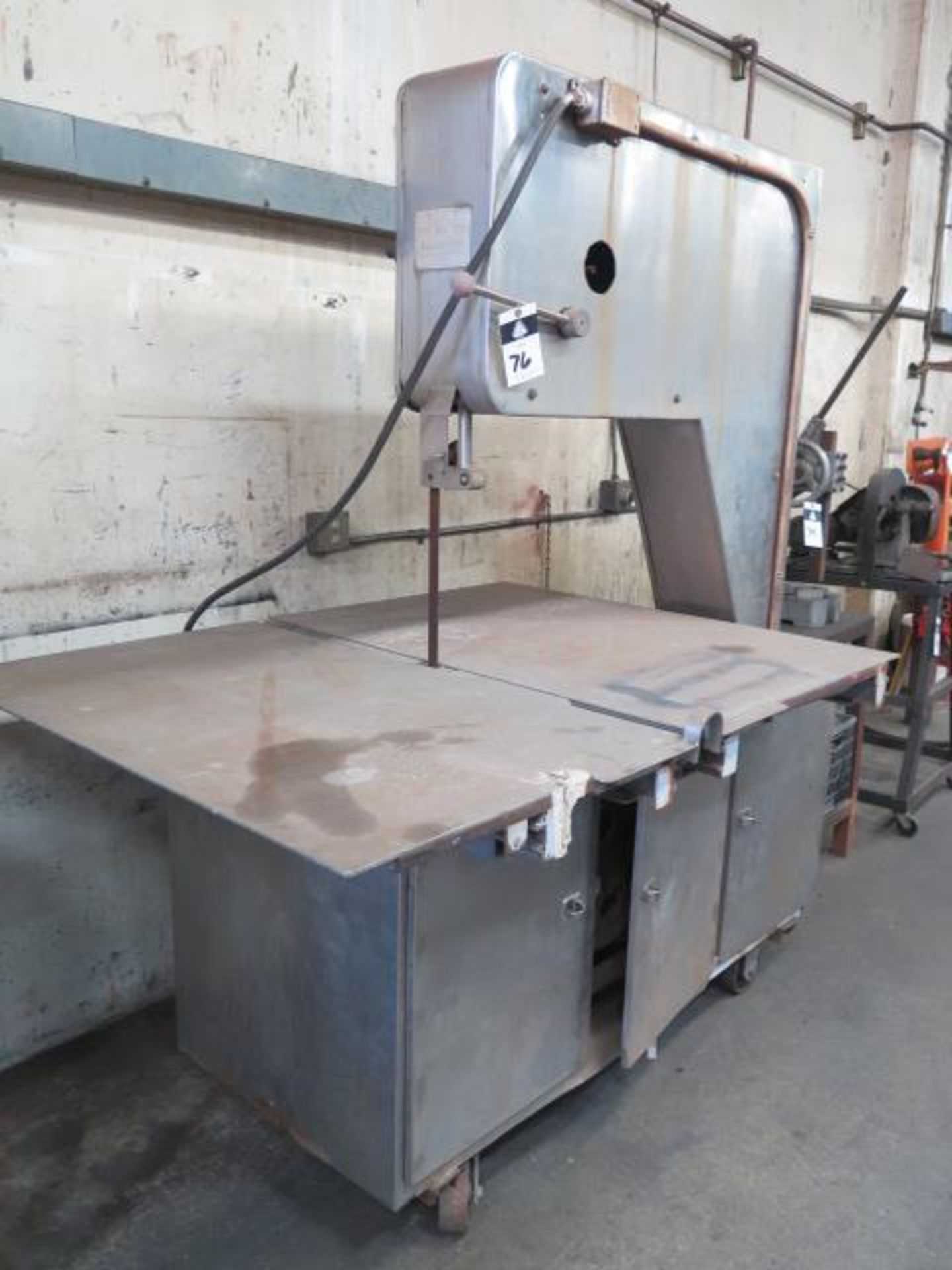 Bernos Mekaniska BS-2 34” Vertical Band Saw s/n 61-L w/ 61” x 45” Table (SOLD AS-IS - NO WARRANTY) - Image 2 of 6