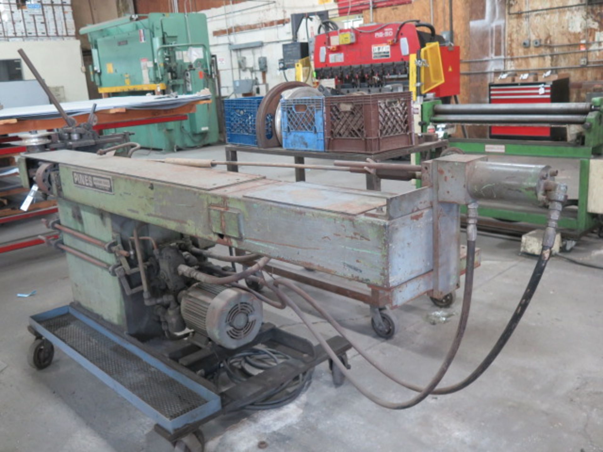 Pines M05115 Hydraulic Pipe and Tube Bender s/n 10100-70261 w/ Bending Dies to 1 ½” Dia, SOLD AS IS - Image 6 of 13