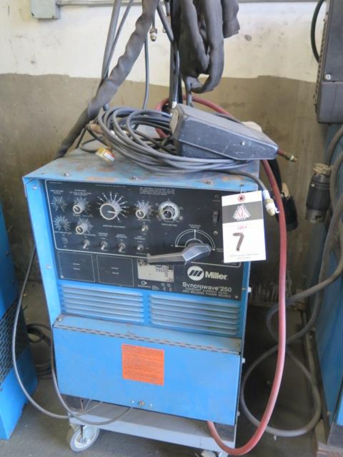 Miller Syncrowave 250 CC-AC/DC Arc Welding Power Source s/n JJ468778 (SOLD AS-IS - NO WARRANTY)