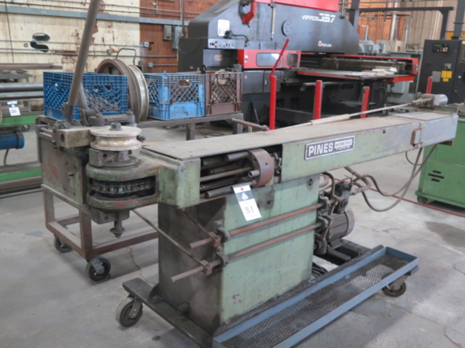 Pines M05115 Hydraulic Pipe and Tube Bender s/n 10100-70261 w/ Bending Dies to 1 ½” Dia, SOLD AS IS - Image 2 of 13