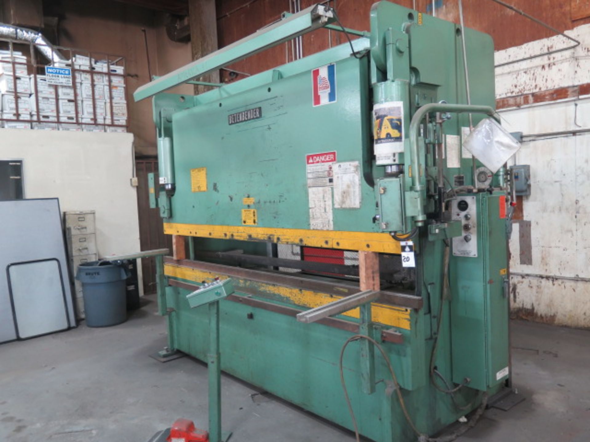 Betenbender 10-95T 95 Ton x 10’ Hydraulic Press Brake s/n 75899 w/ Back Gauge Control, SOLD AS IS - Image 2 of 13