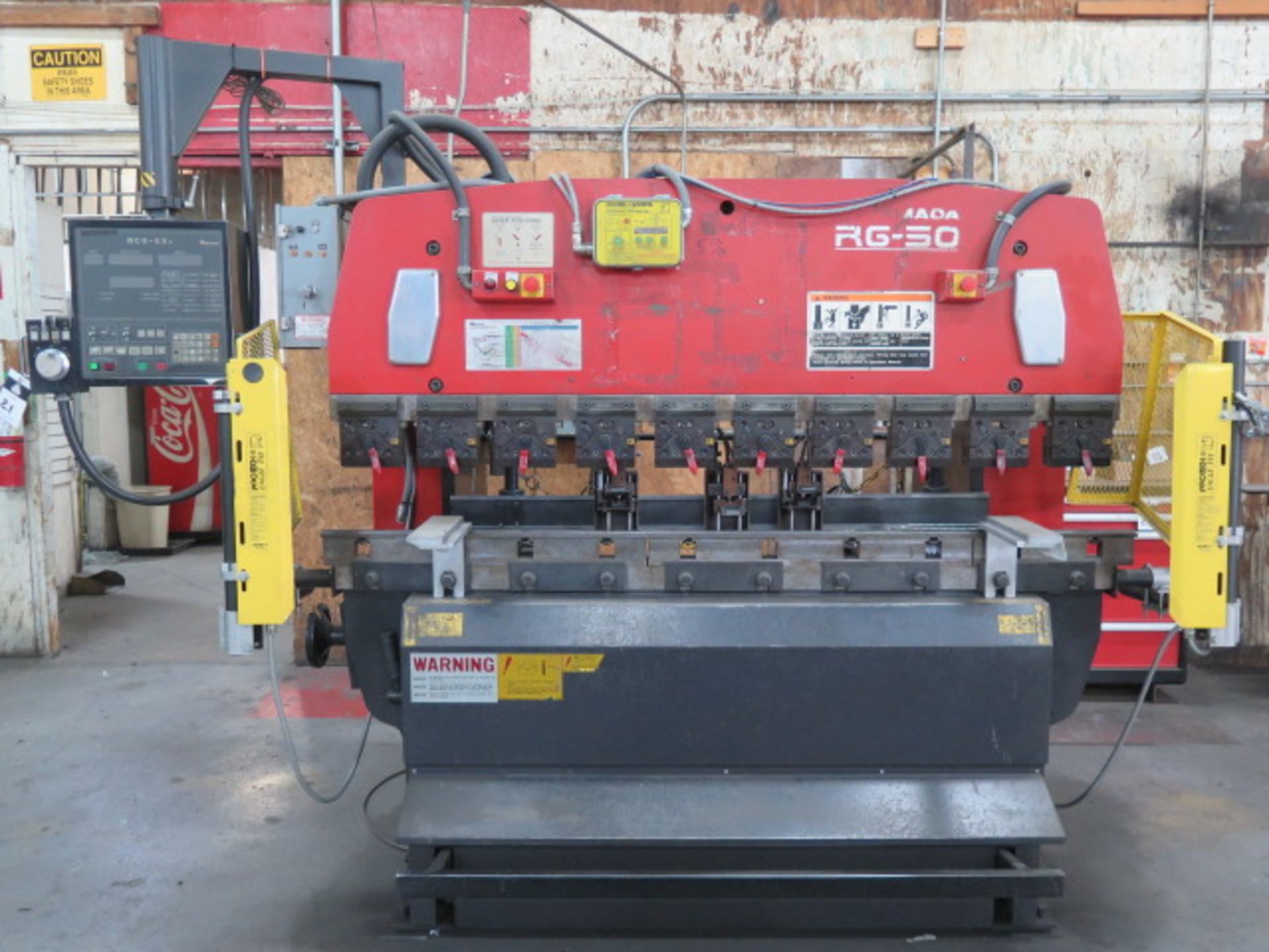 Amada RG-50 50 Ton x 78” CNC Brake s/n 509520 w/ Amada NC9-EX II Control, 78.8” Bed, SOLD AS IS