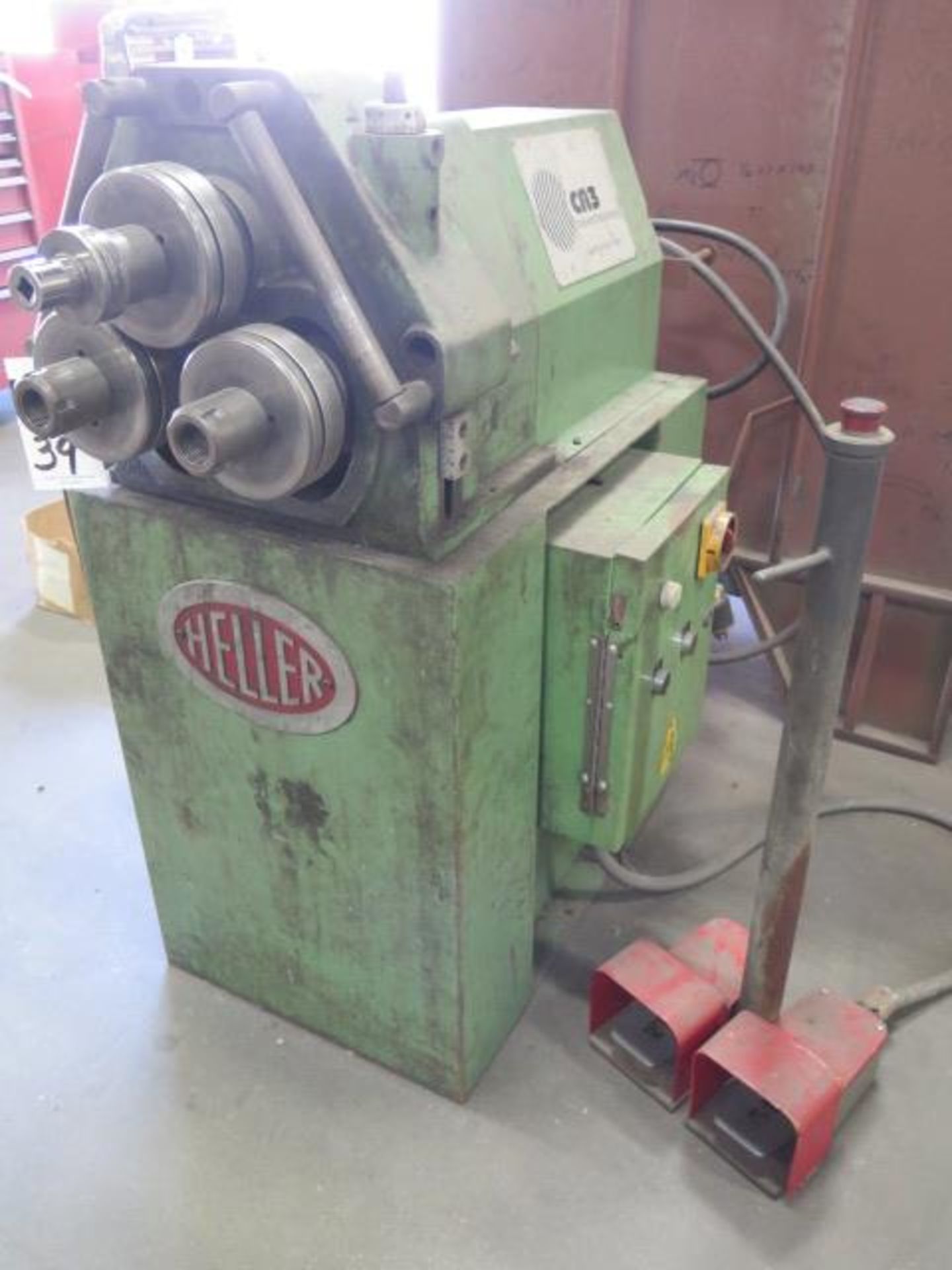 E.G. Hellers mdl. 3001PM Angle Roll s/n 31703PM w/ 5 ½” Rolls, Roll Tooling (SOLD AS-IS - NO - Image 3 of 11