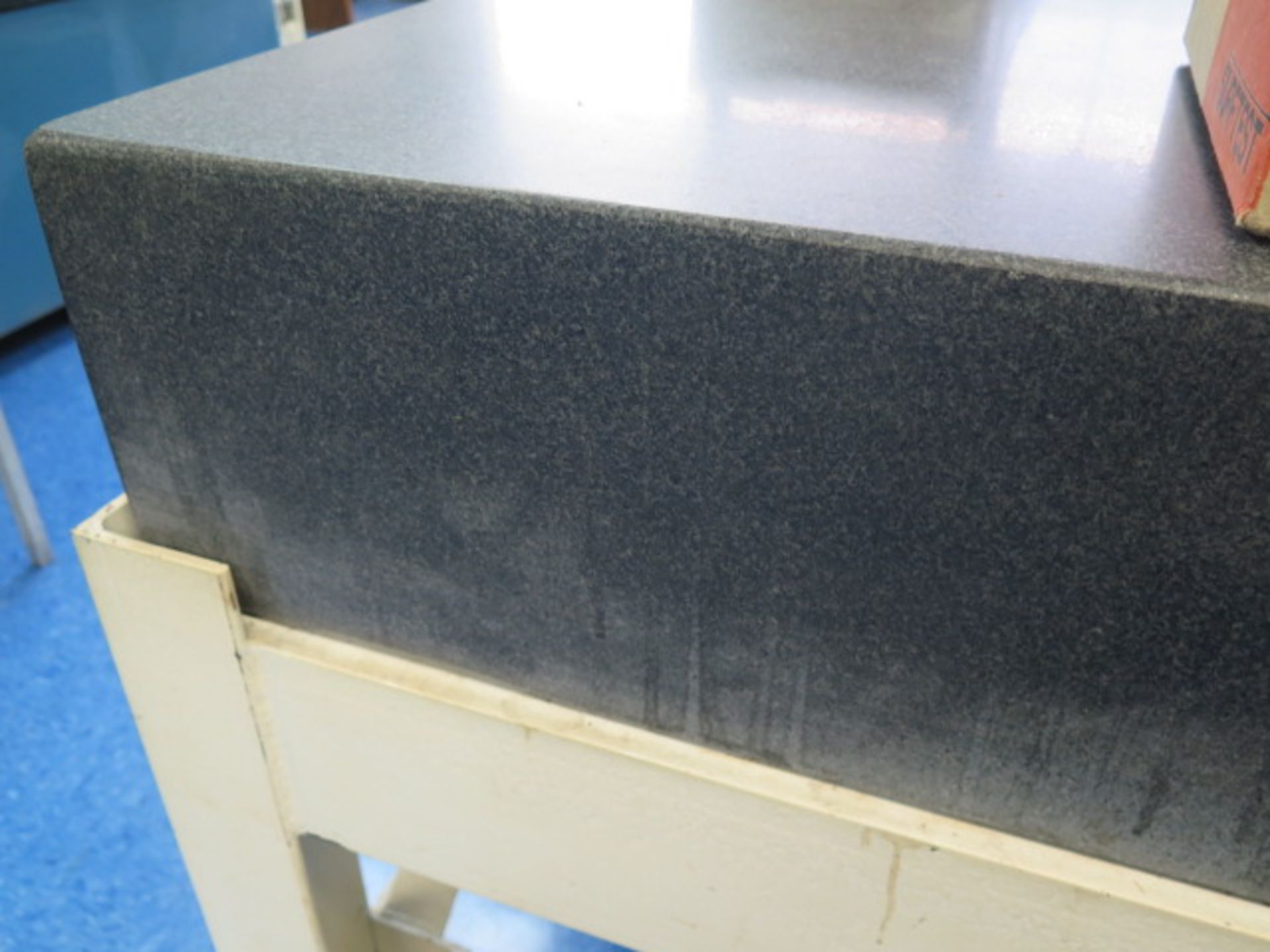 Microflat 48” x 96” x 10” Granite Surface Plate w/ Stand (SOLD AS-IS - NO WARRANTY) - Image 2 of 5
