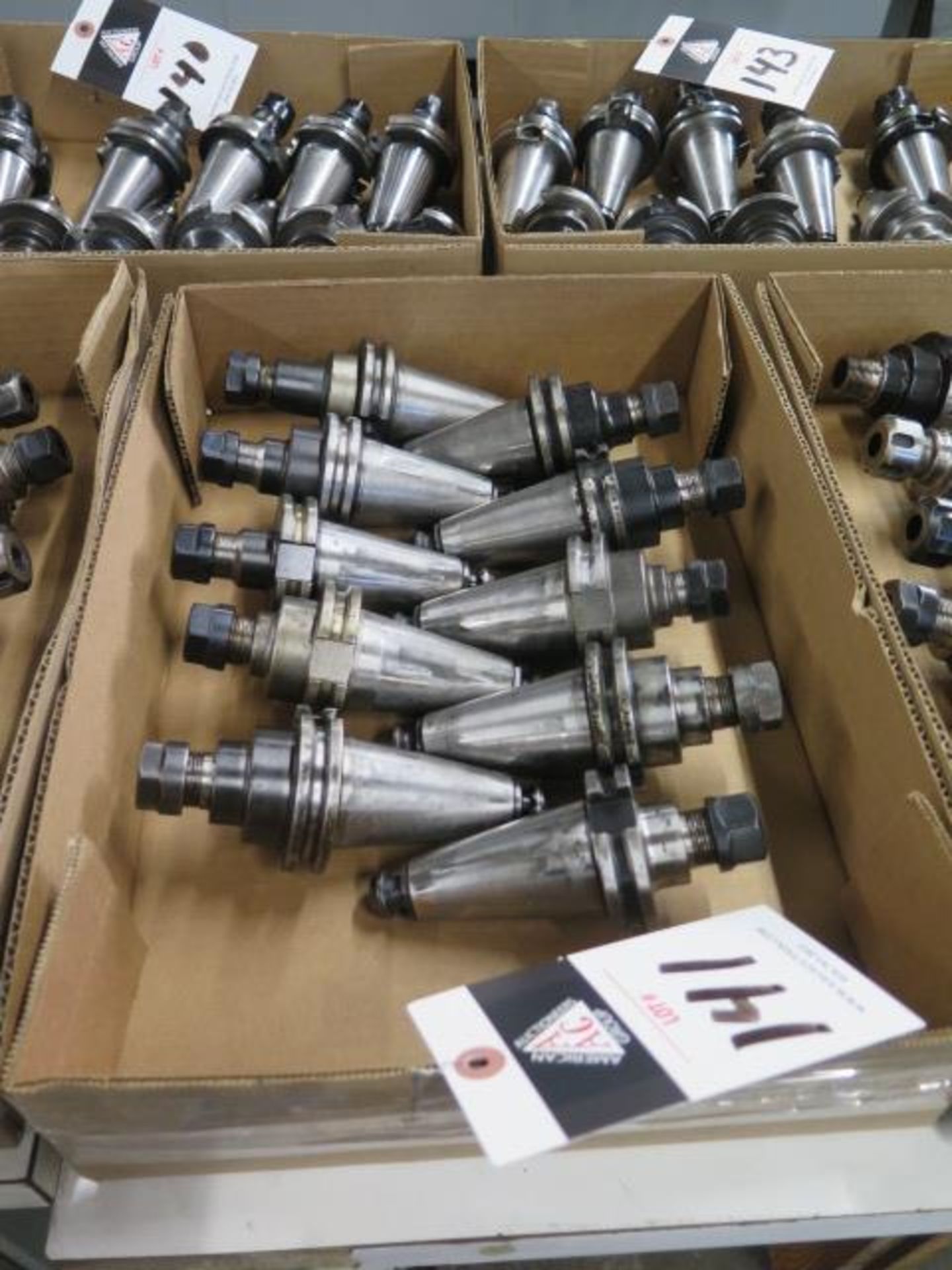 CAT-40 Taper Collet Chucks (10) (SOLD AS-IS - NO WARRANTY)