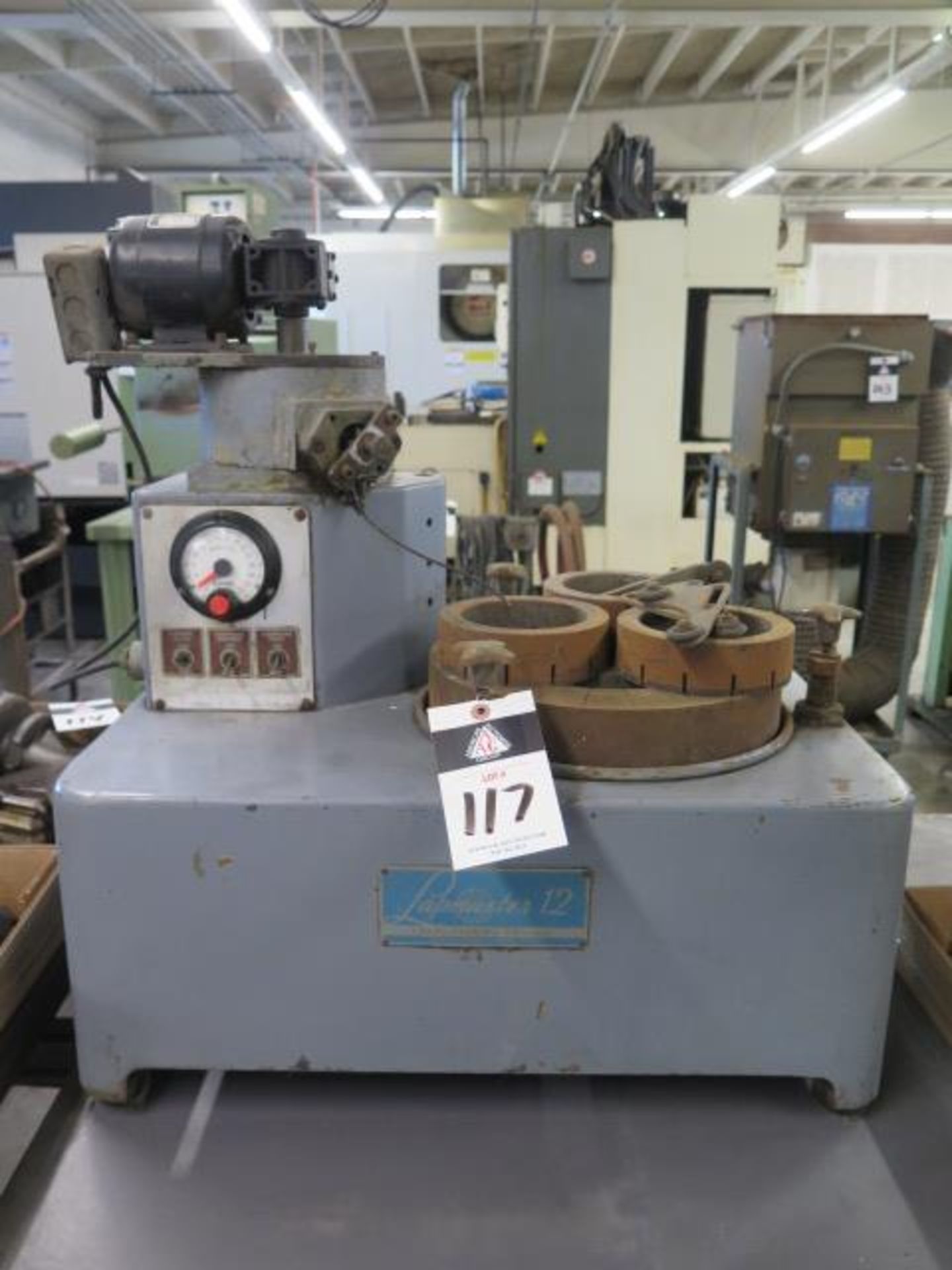 Crane “Lapmaster 12” 12” Lapping Machine w/ Compound Dispenser (SOLD AS-IS - NO WARRANTY)