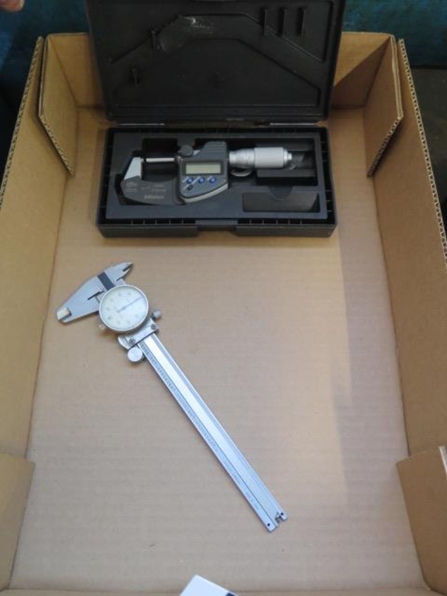 Mitutoyo 0-1" Digital OD Mic and 6" Dial Caliper (SOLD AS-IS - NO WARRANTY) - Image 2 of 4