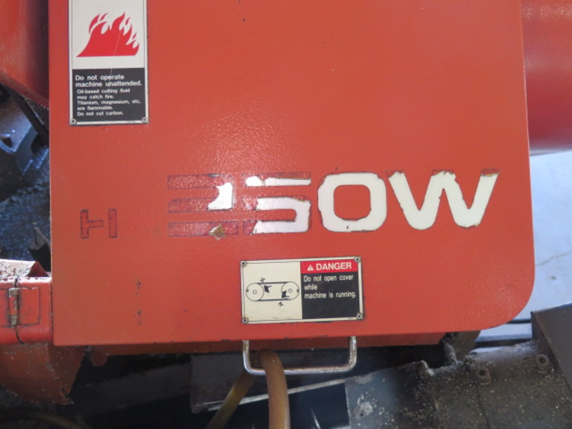 Amada HA-250W 10” Automatic Hydraulic Horizontal Band Saw s/n 25350695 w/ Amada Controls, SOLD AS IS - Image 5 of 14