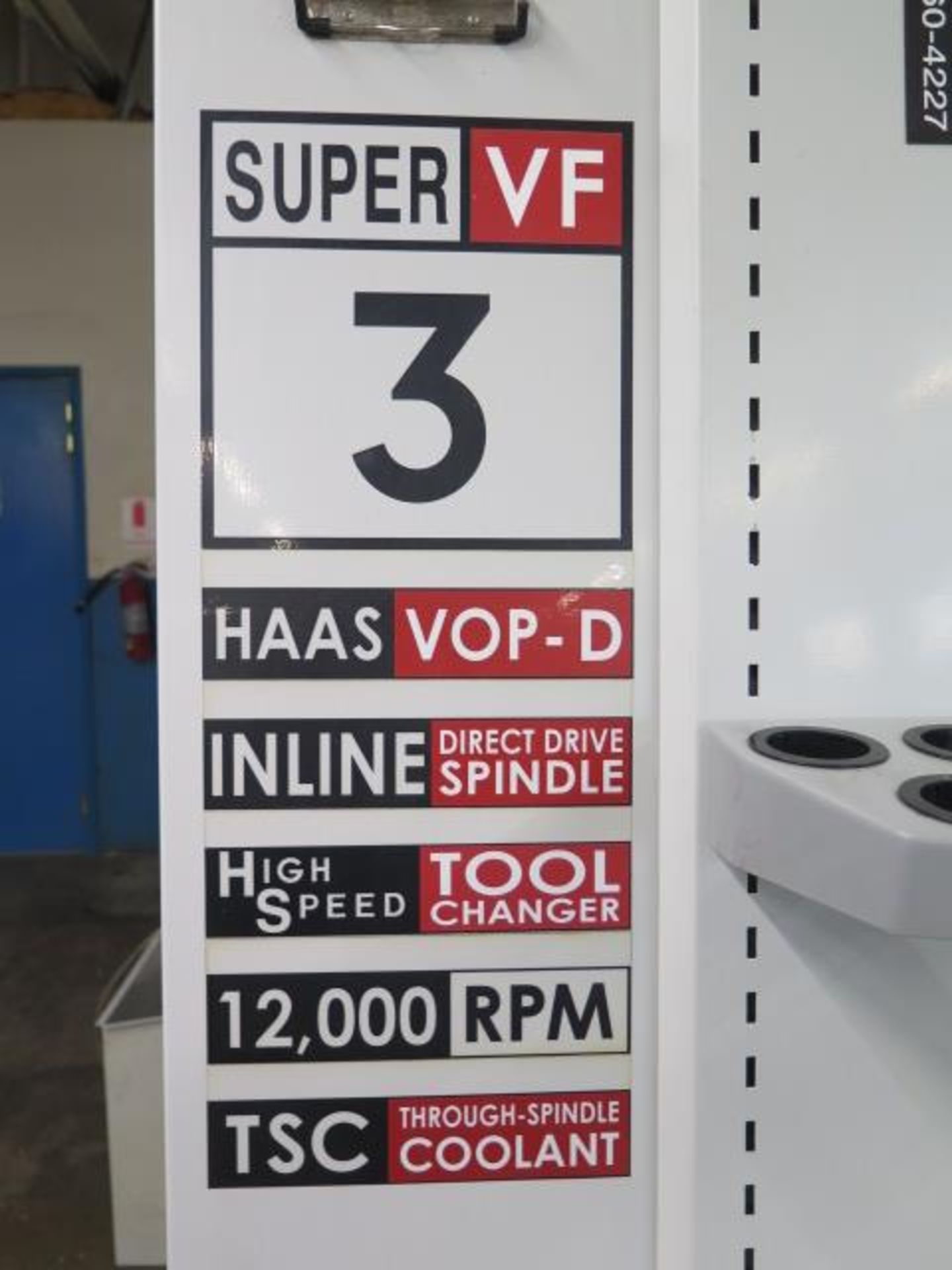 2007 Haas Super VF-3SS APC 2-Pallet 4-Axis CNC VMC s/n 1059644 w/ Haas, SOLD AS IS - Image 4 of 26