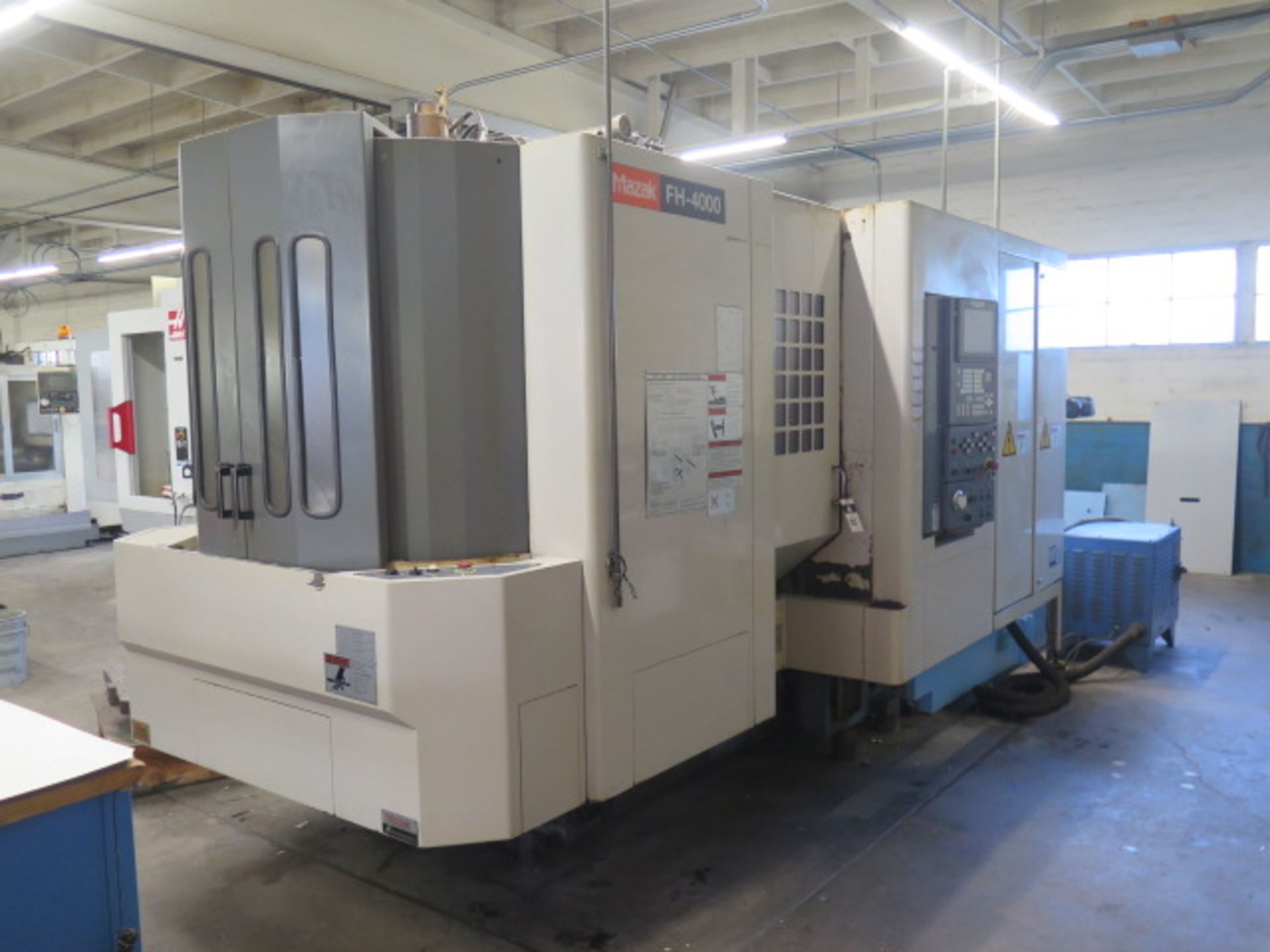 2001 Mazak FH-4000 2-Pallet 4-Axis CNC Horizontal Machining Center s/n 150419, SOLD AS IS